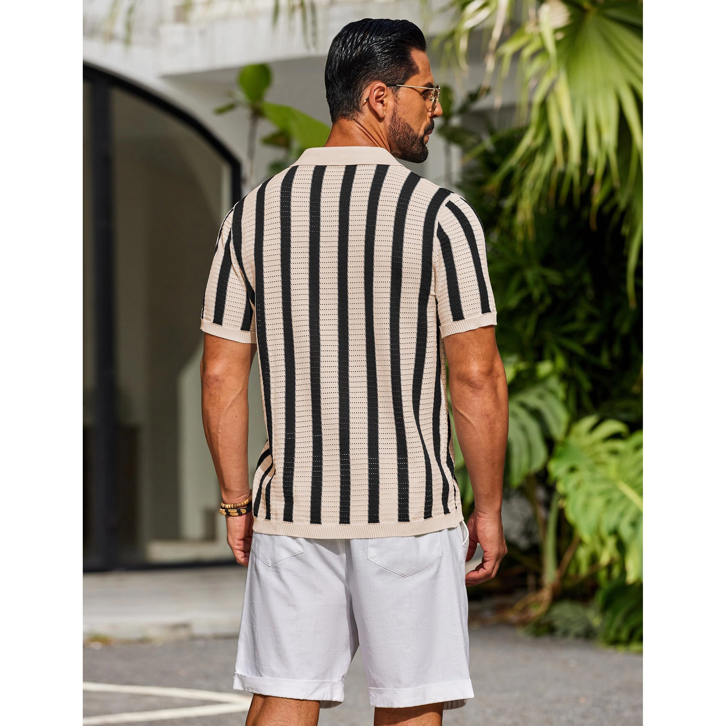 COOFANDY Men's Regular Fit Short Sleeve Knit Polo Shirt