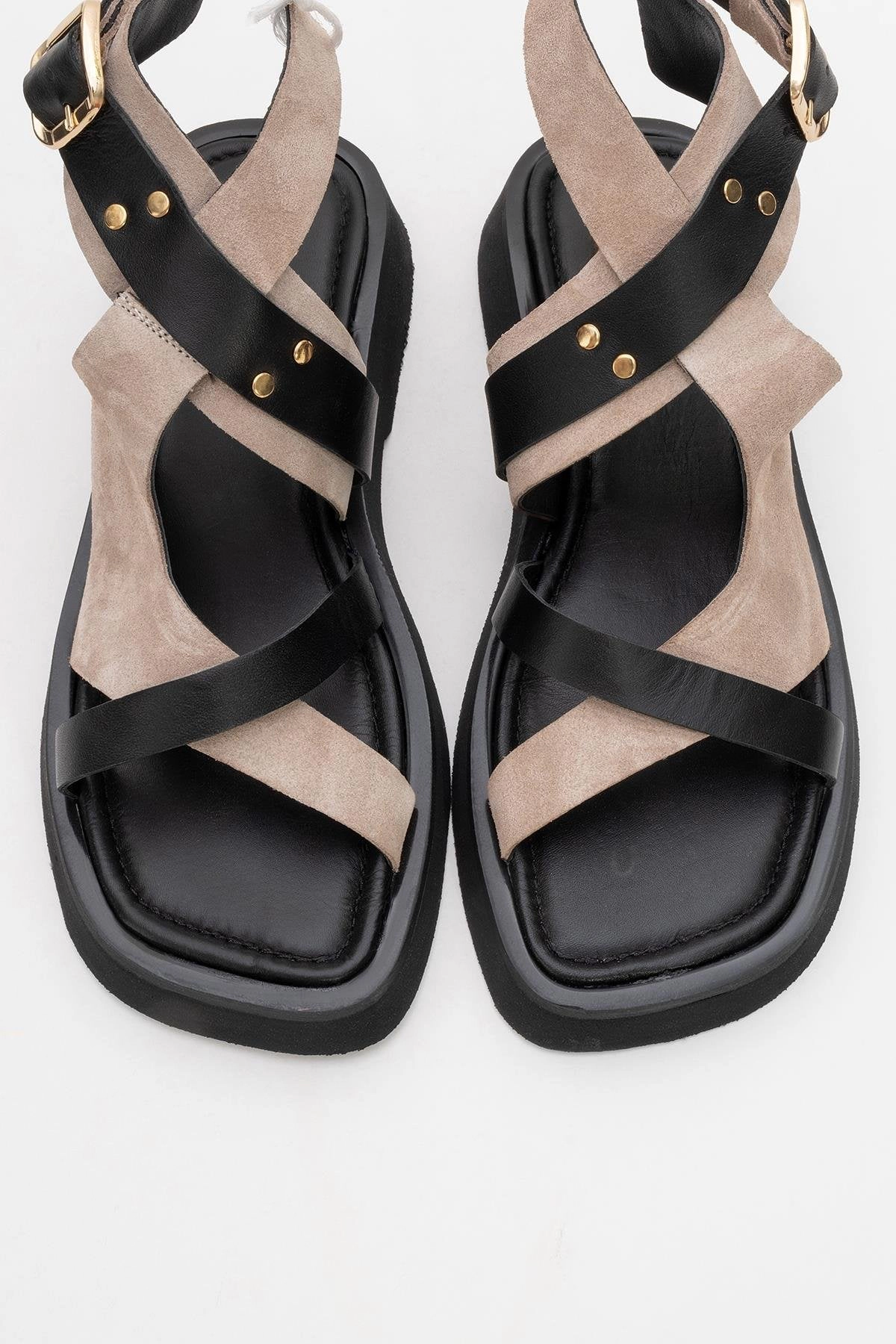 Forever & Always Womens Minnea Suede Leather Sandals