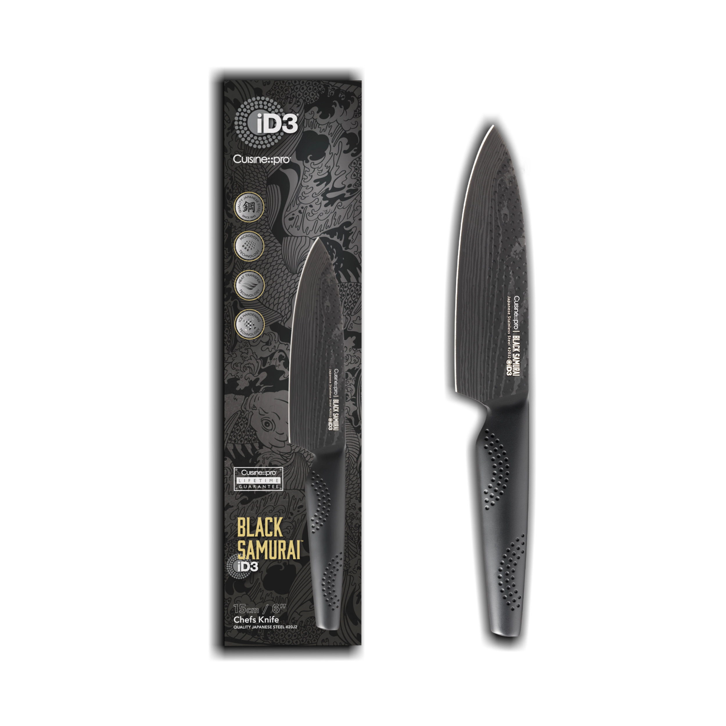 Cuisine::pro® iD3® BLACK SAMURAI Chef's Knife 6"