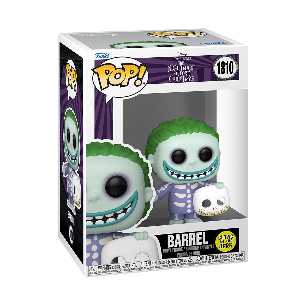 Funko Pop! Nightmare Before Christmas: Barrel #1810 Glows in the Dark