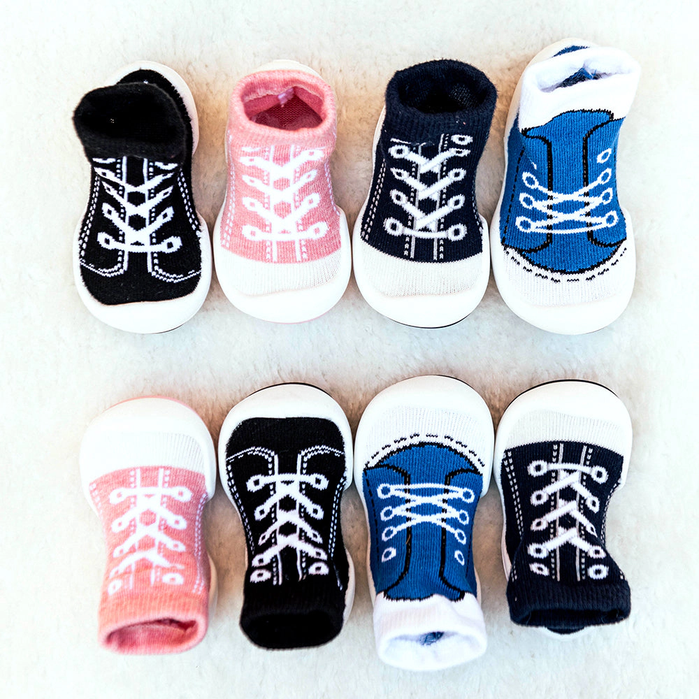 Komuello Toddler Girl Boy First Walk Sock Shoes Sneakers