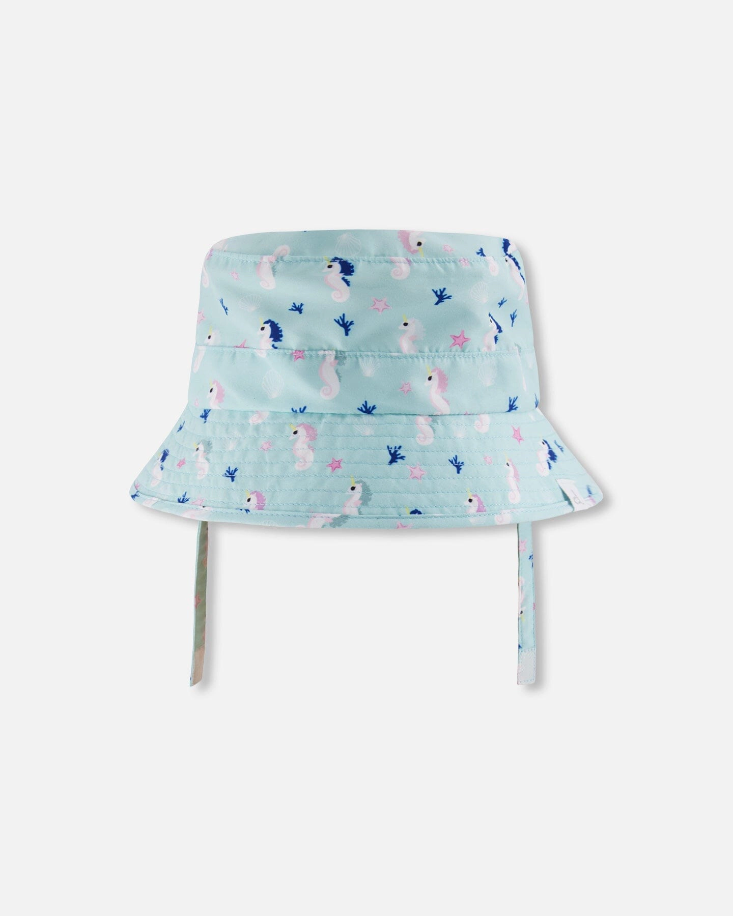 Deux par Deux Girls Beach Hat Seahorse Print