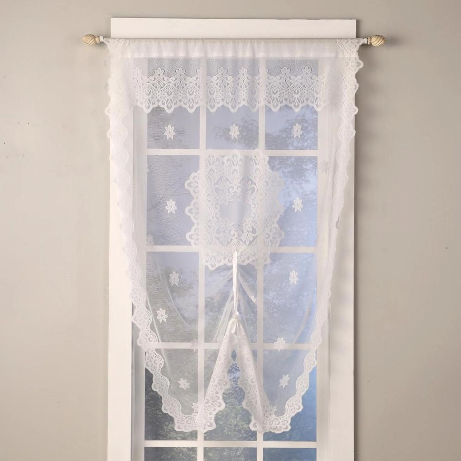 SKL Home By Saturday Knight Ltd Jacquelyn Lace Window Shade - 42X84", White