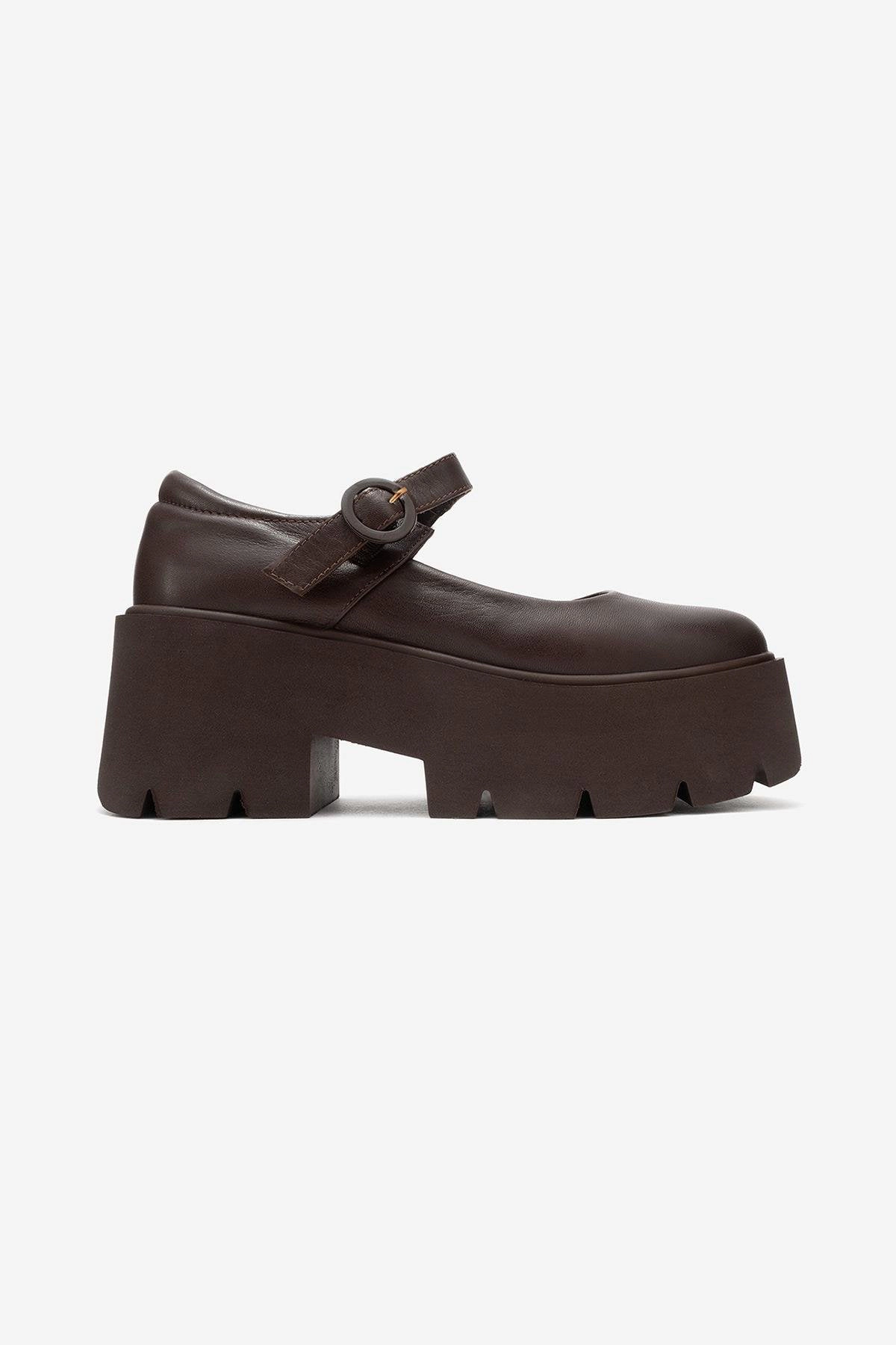 Forever & Always Womens Orina Leather Platform Mary Jane Shoe