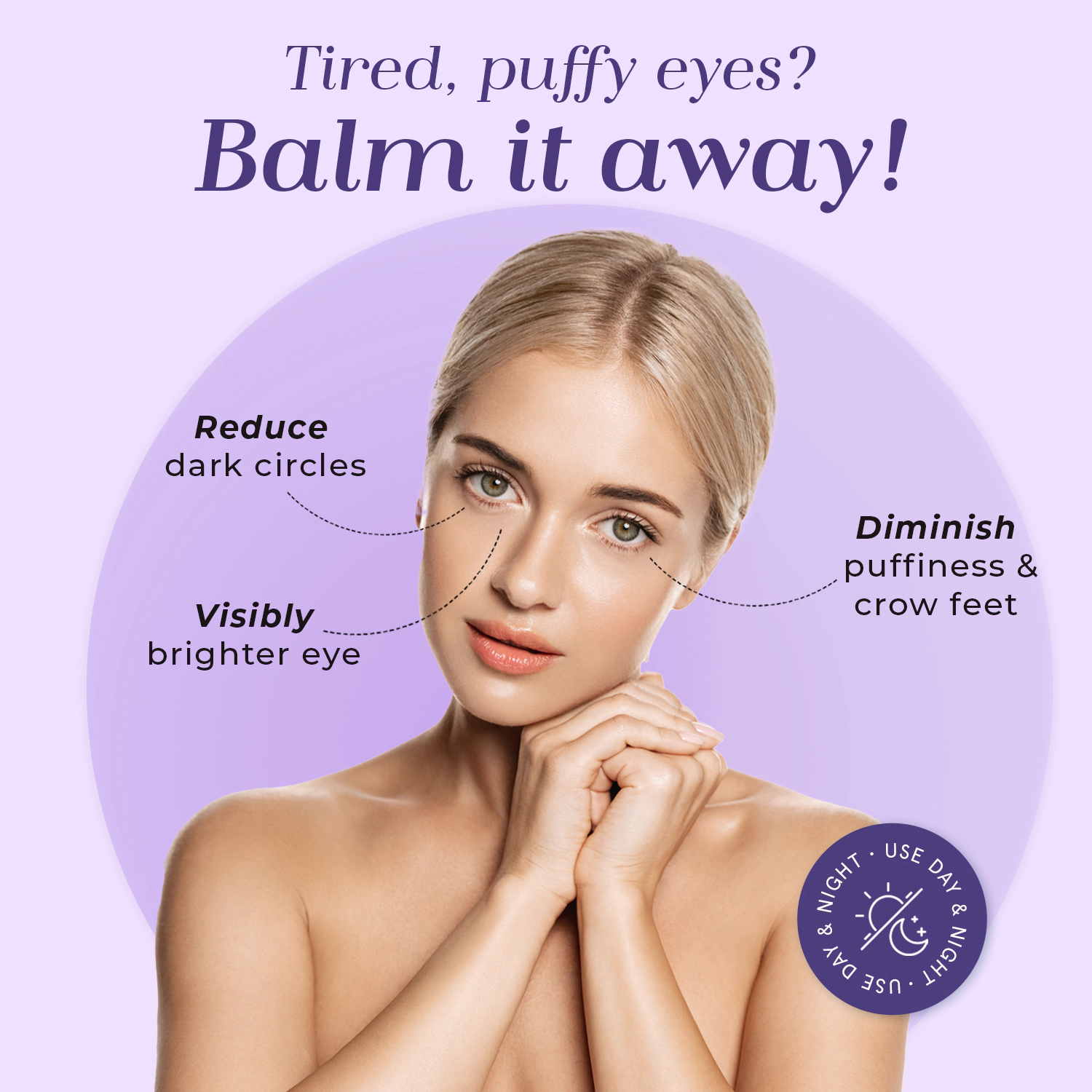 Lovery Collagen Anti-Aging + Cooling Eye Balm - Korean Skin Care Brightening & Depuffing Treatment