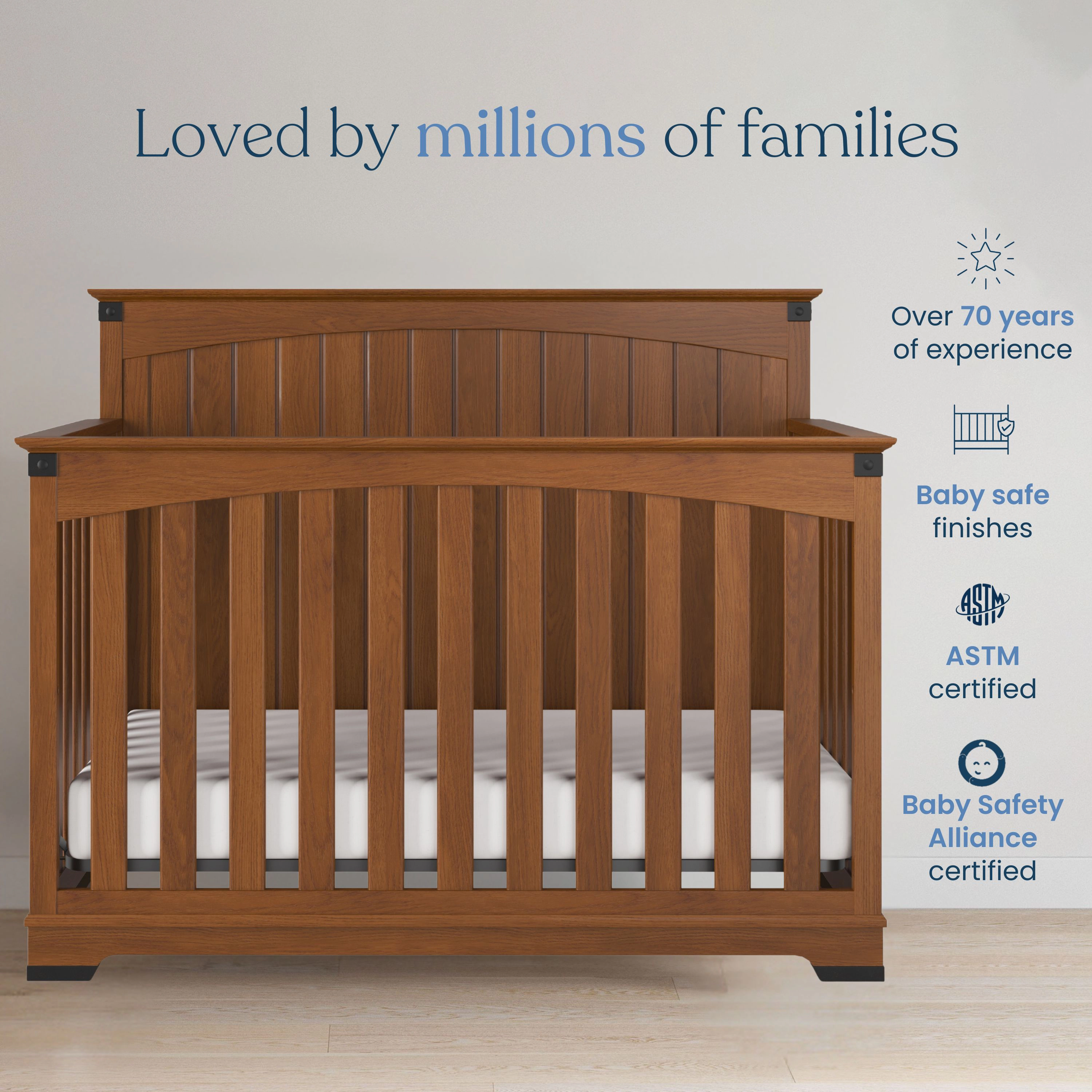 Redmond 4-in-1 Convertible Crib