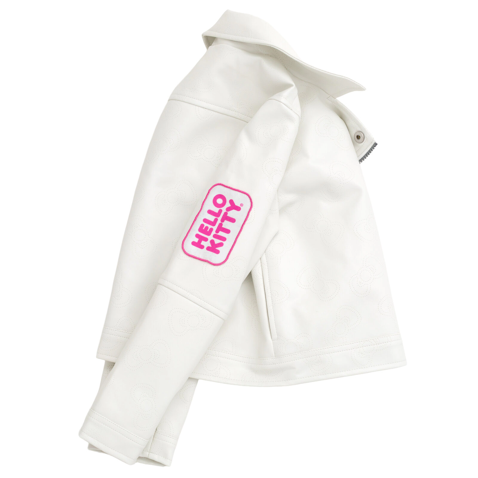 Hello Kitty Girls' Zip-Up Leather Jacket