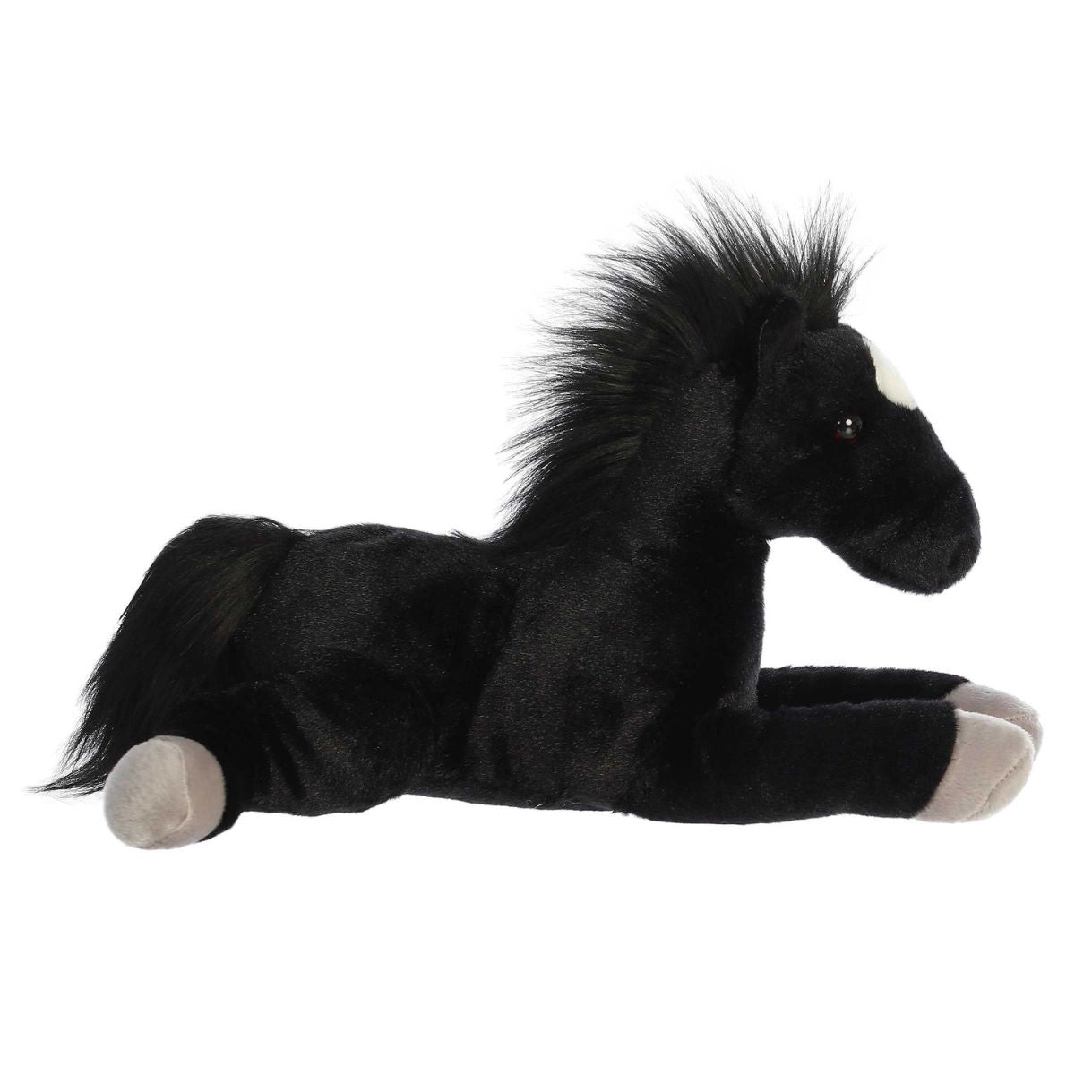 Aurora Flopsie Blackjack the Black Stallion 12-Inch Stuffed Animal Plush