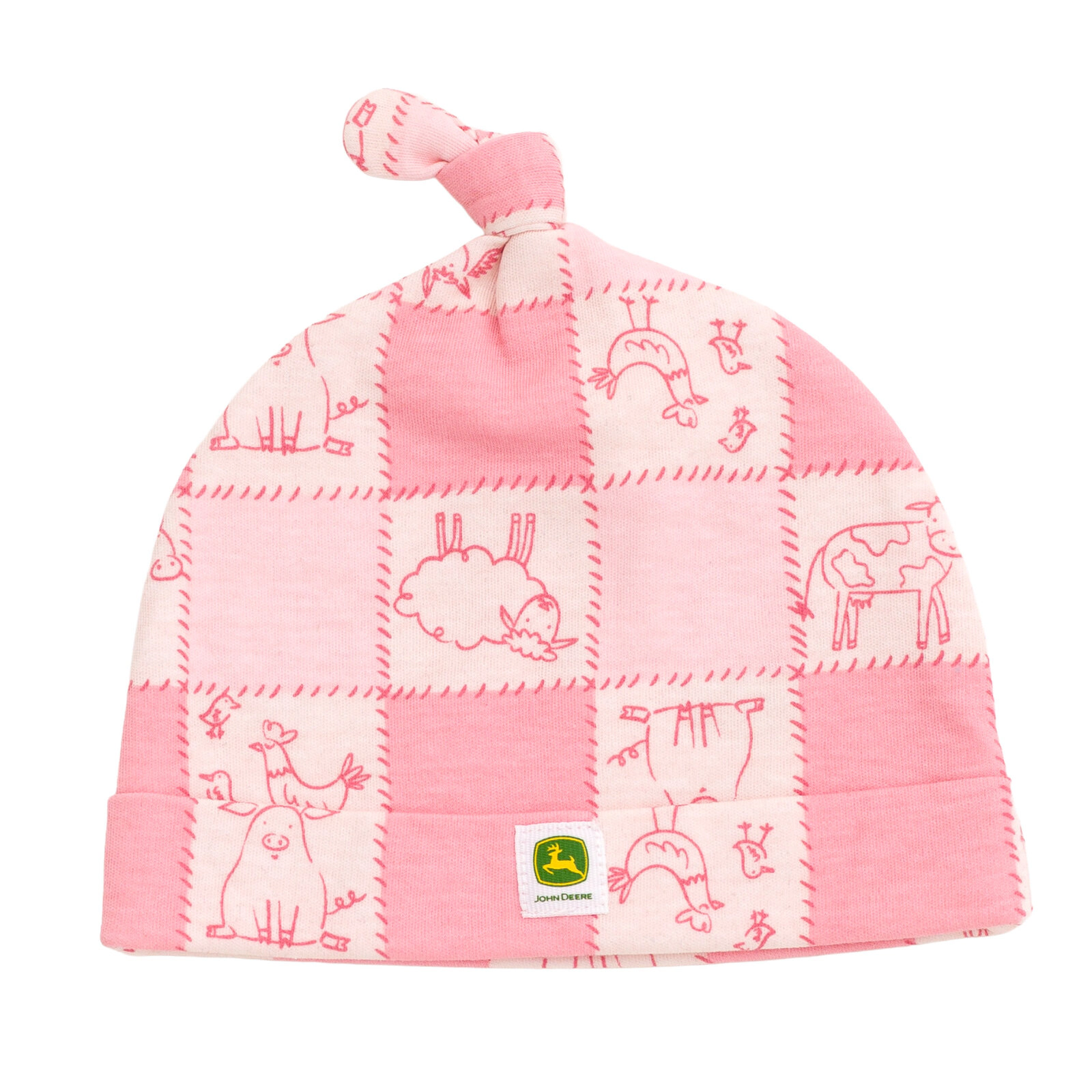 John Deere Baby Girls' 3 Piece Bodysuit Pants and Hat Set