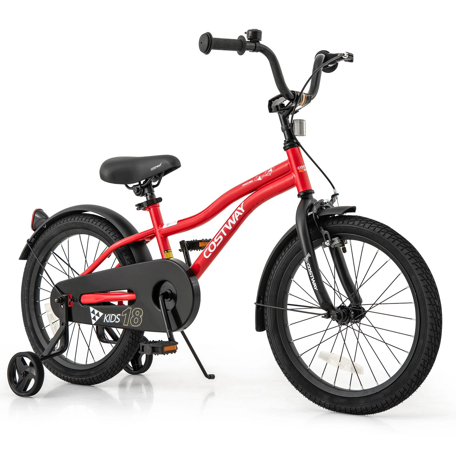 LJG Kids Bike Adjustable Bicycle with Reflectors and Bell