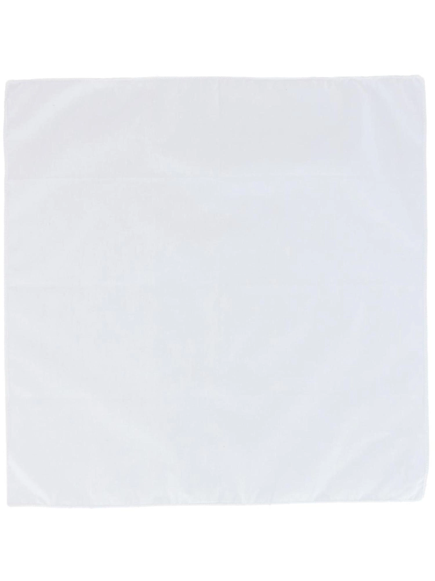 CTM® All Cotton 15x15 inch Solid White Cotton Handkerchief ( Pack