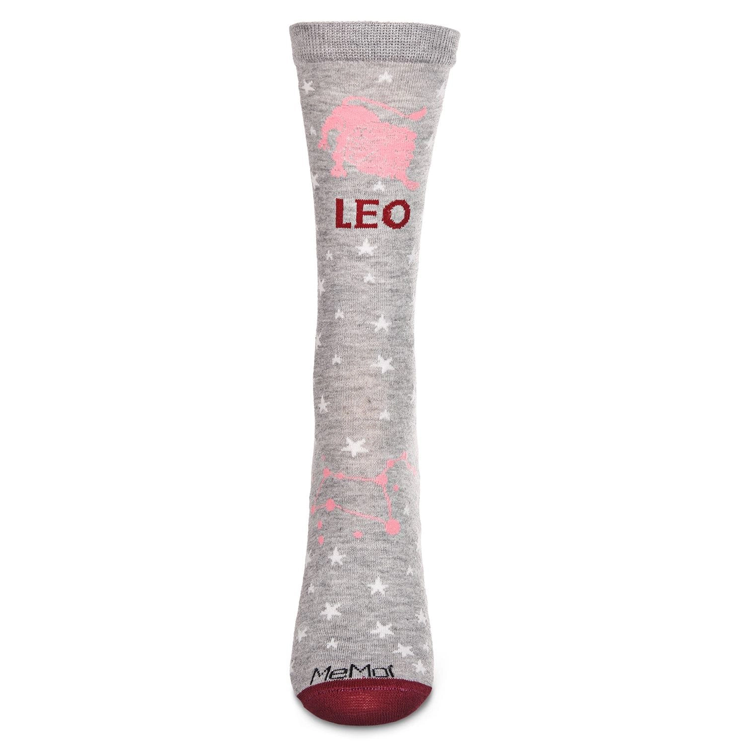 MeMoi Women's Leo Zodiac Sign Crew Socks