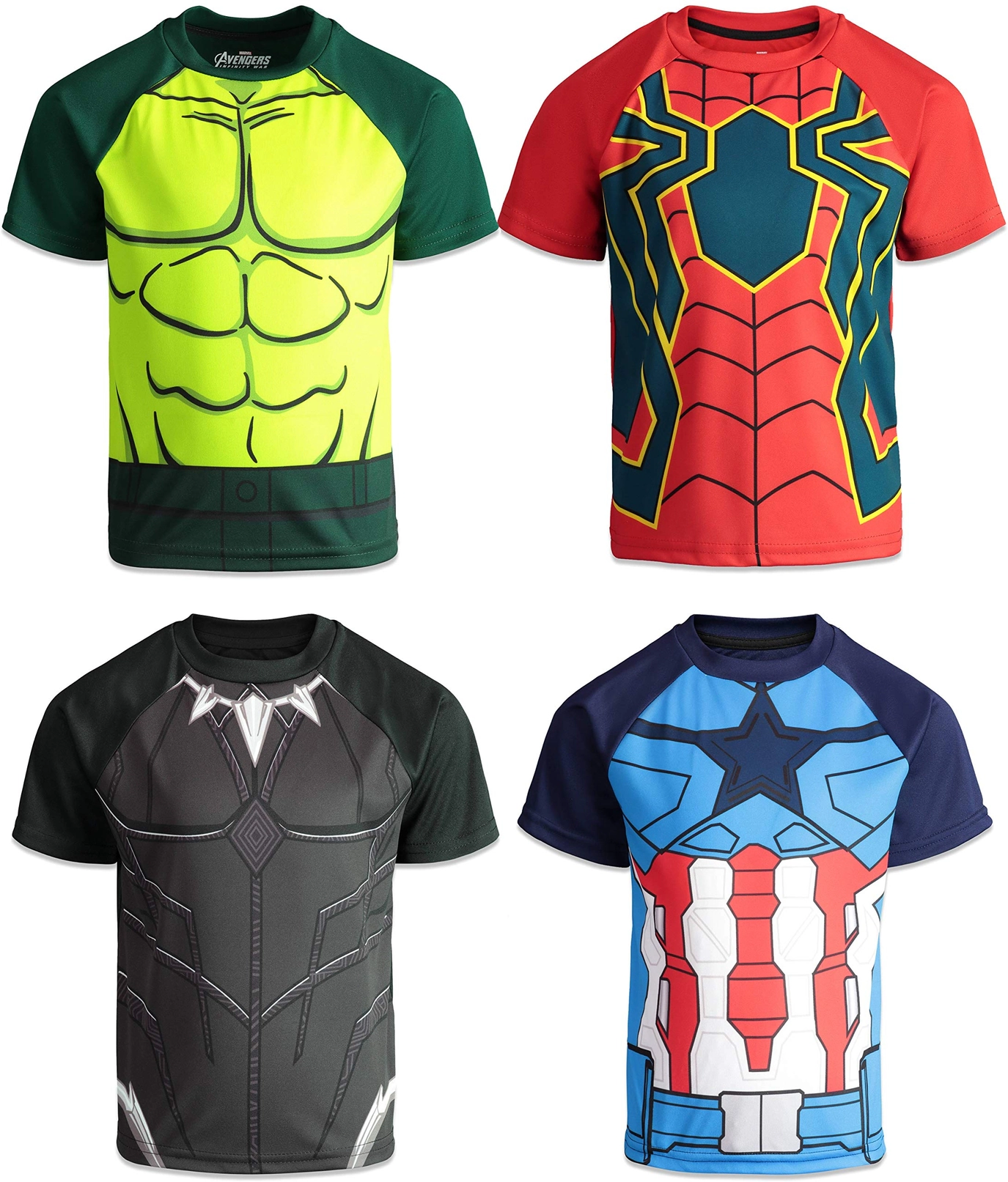 Marvel Avengers Cosplay 4-Pack T-Shirts