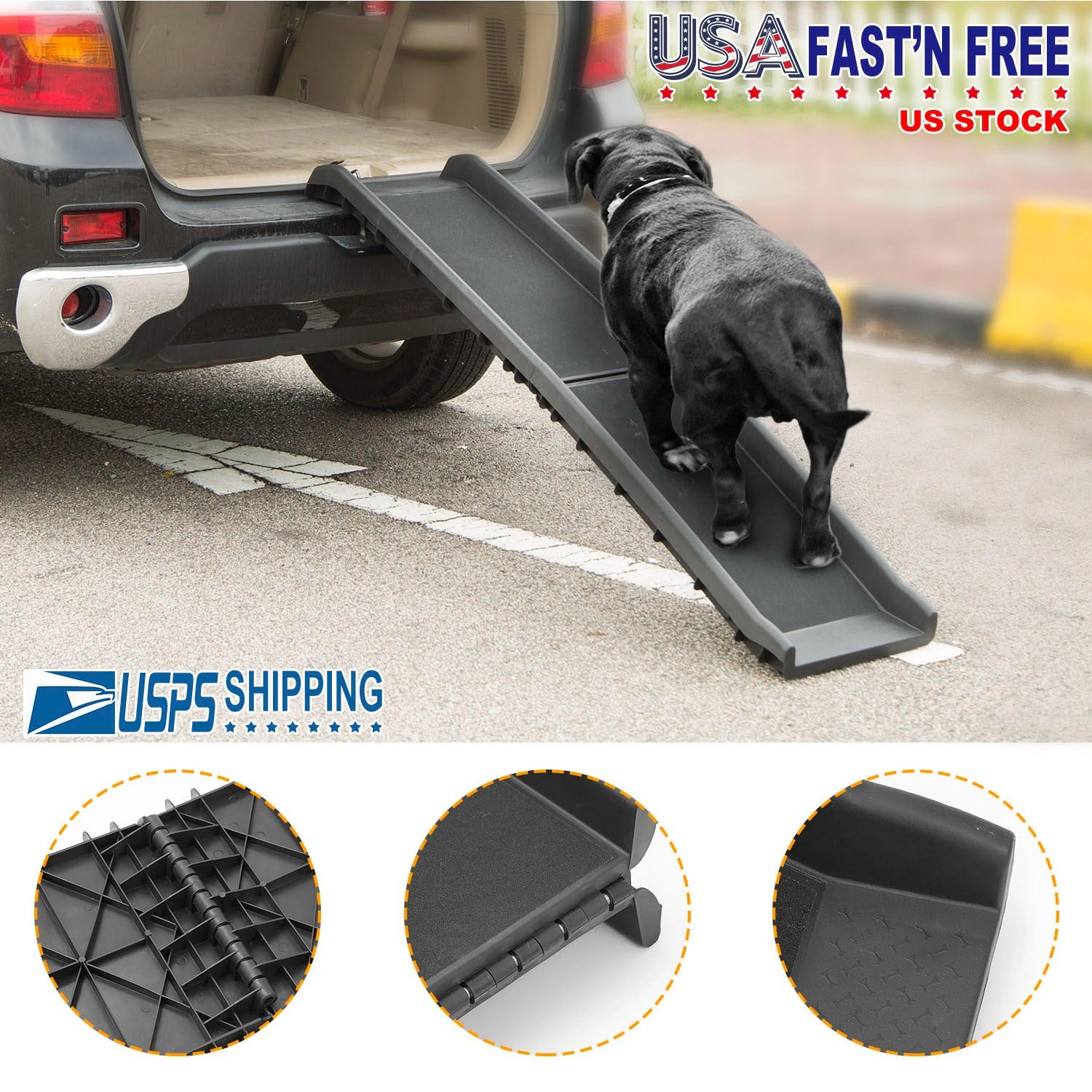 GBruno Foldable Non-Slip Pet Ramp For Cars