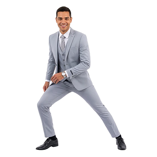 ZeGarie Men’s Slim Fit 3 Piece 4 Way Stretch Suit Set