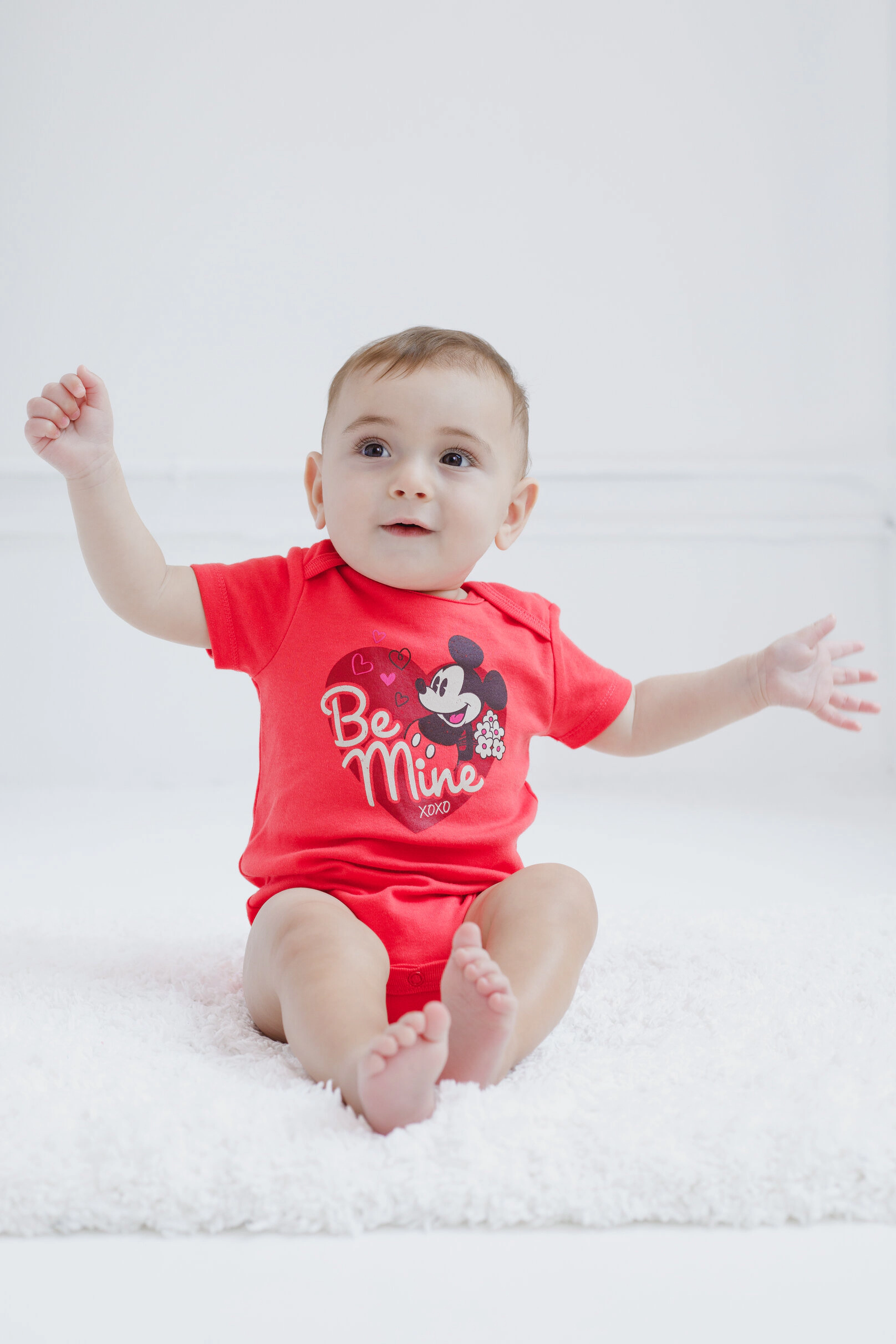 Disney Mickey Mouse & Friends Baby Holiday Short Sleeve Bodysuit