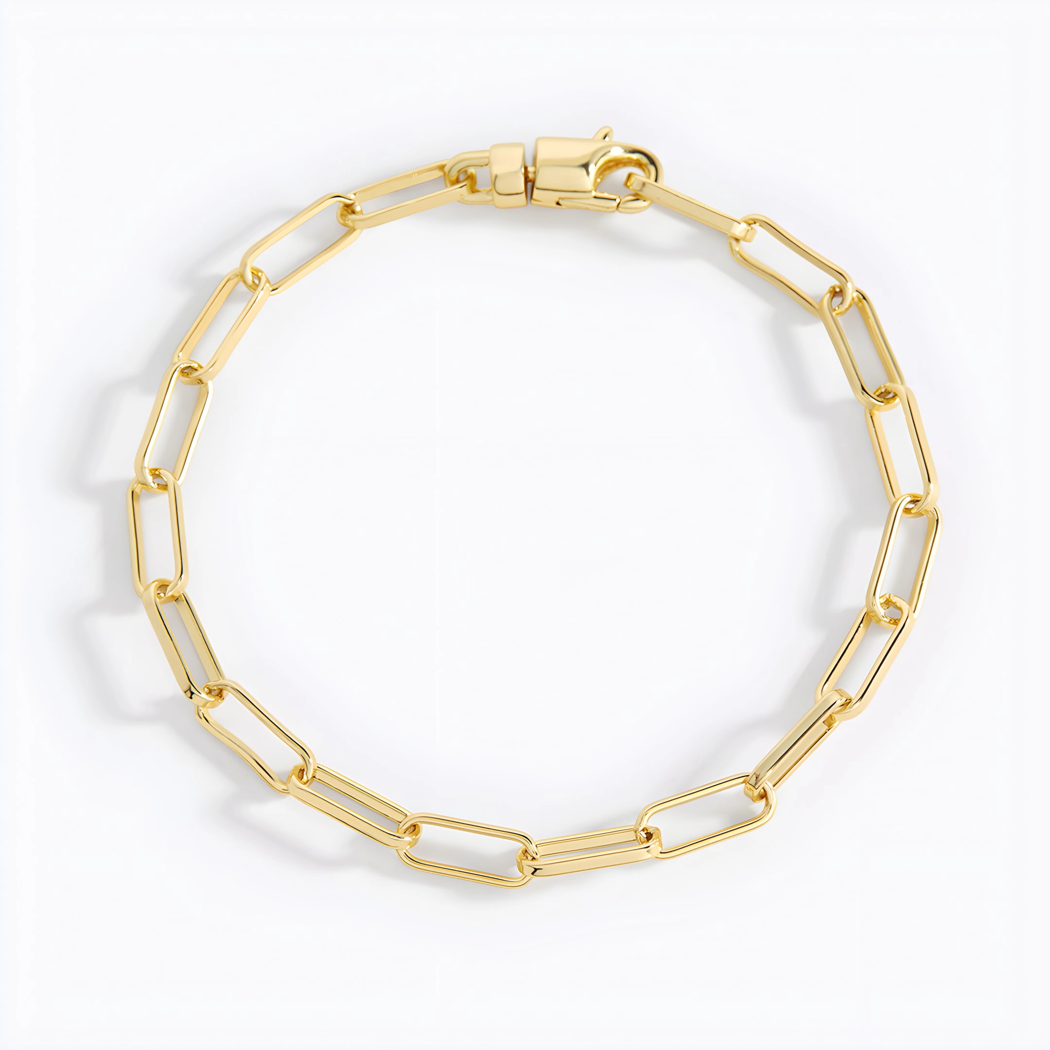 Mint & Lily Women's Open Link Paperclip Chain Bracelet