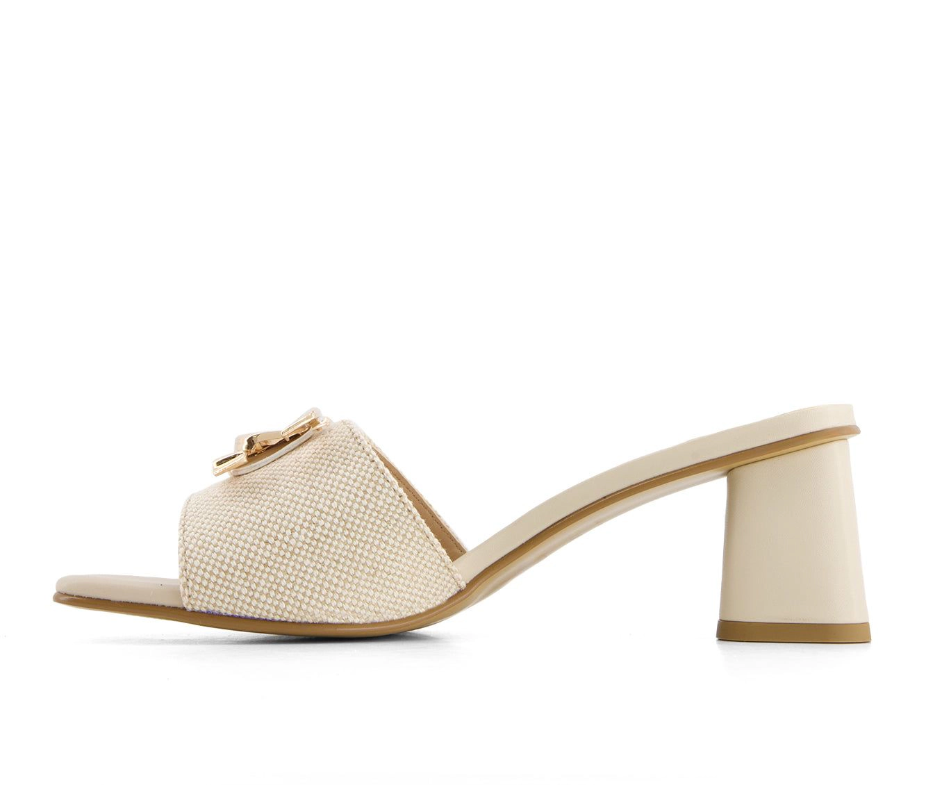 Andrea Womens Slip On Heeled Sandals