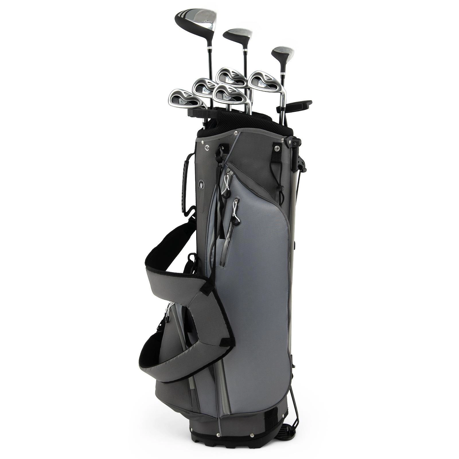 SUGIFT Gray 34-in Stand Bag 10-Piece Mens Complete Golf Club Package Set