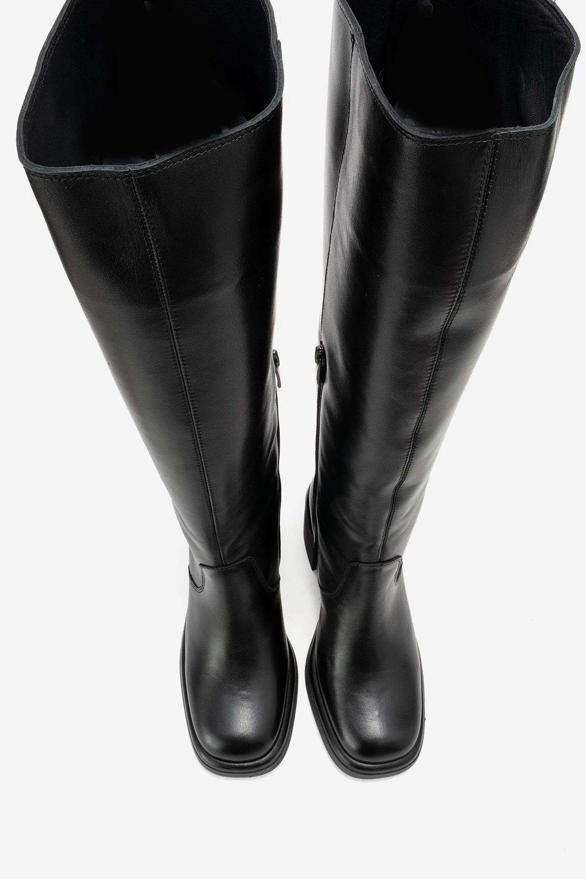 Forever & Always Womens Fros Leather Knee High Boot