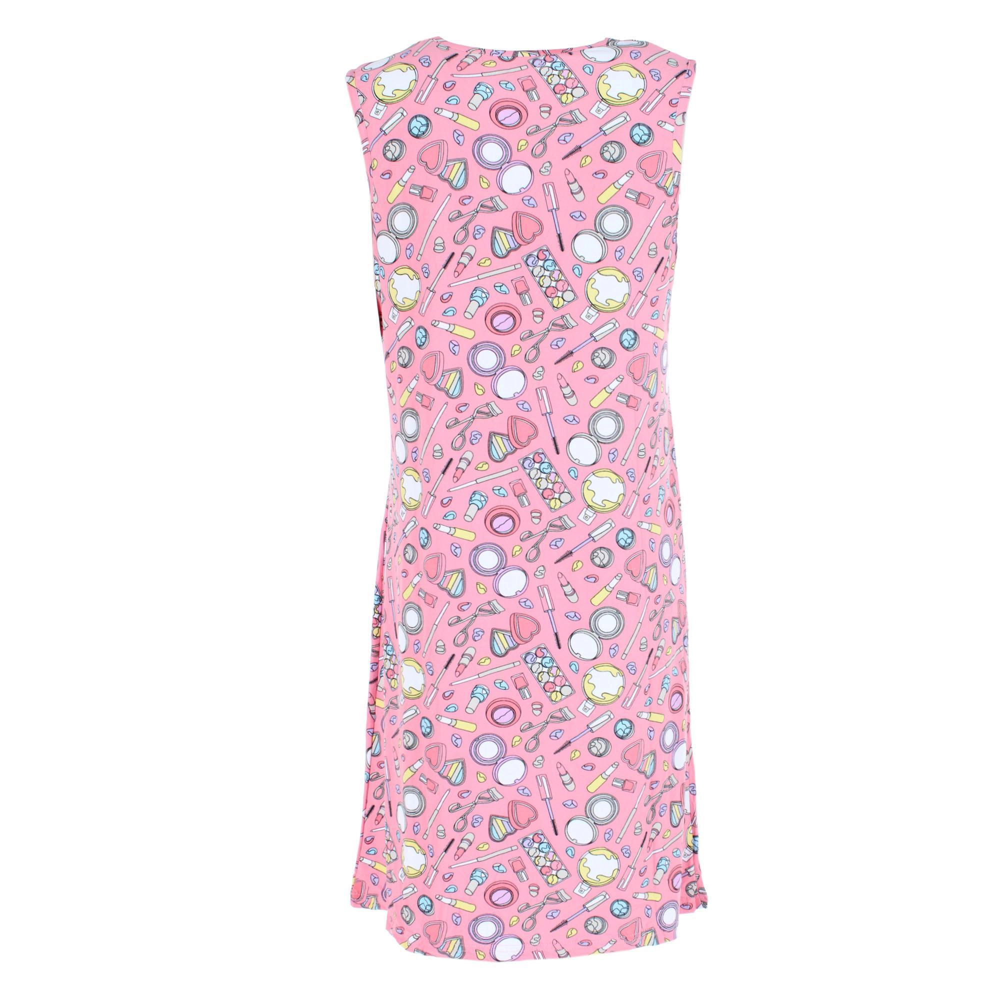5 More Minutes Women's Makeup Patterned Sleeveless Nightgown