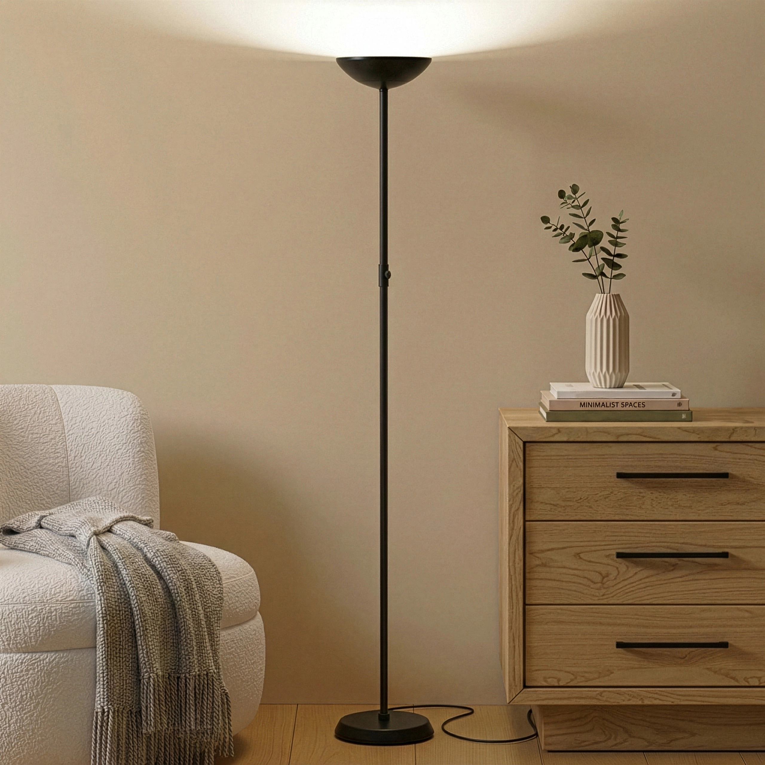 Brightech SkyLite Torchiere LED Floor Lamp