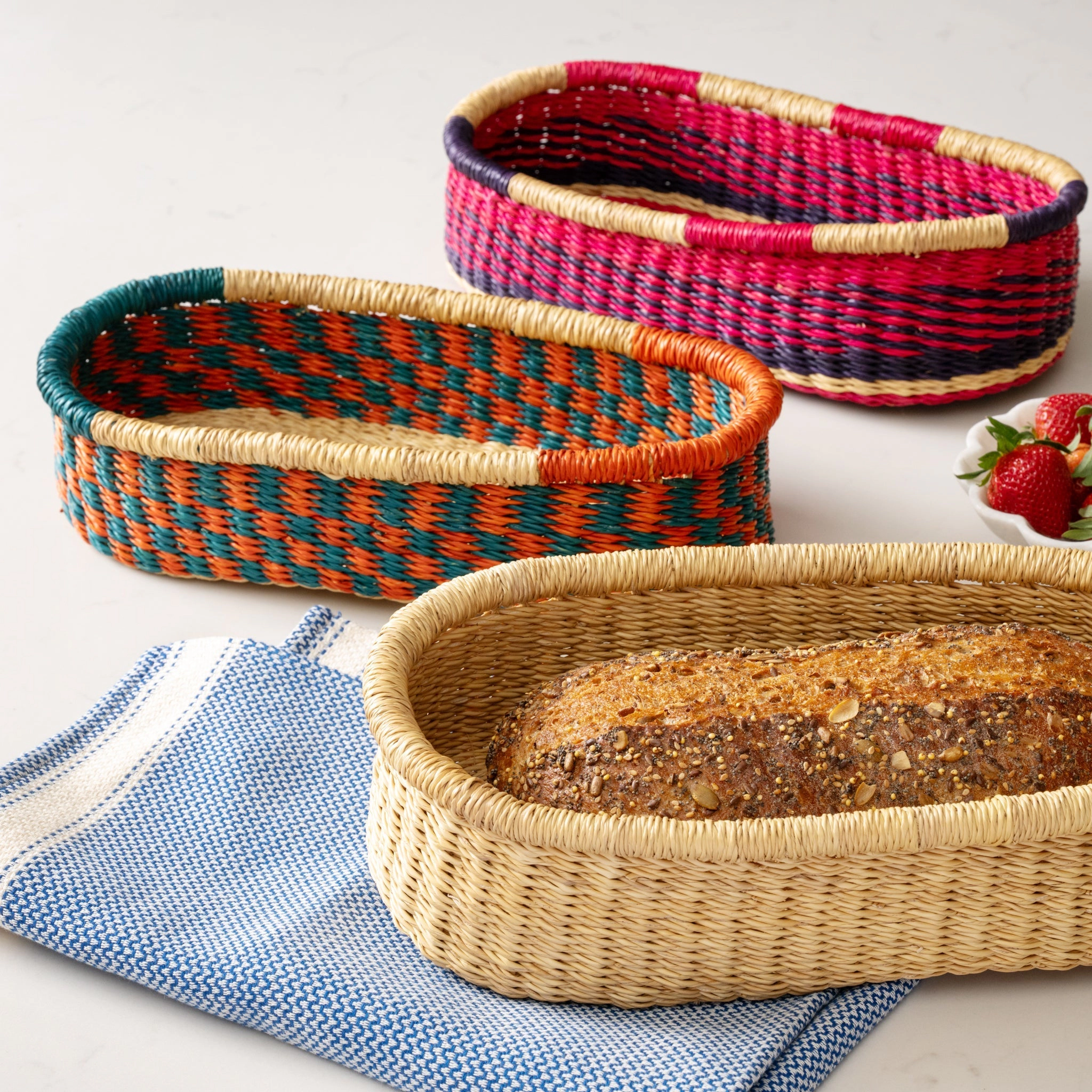 Ten Thousand Villages Ghana Breaking Bread Basket