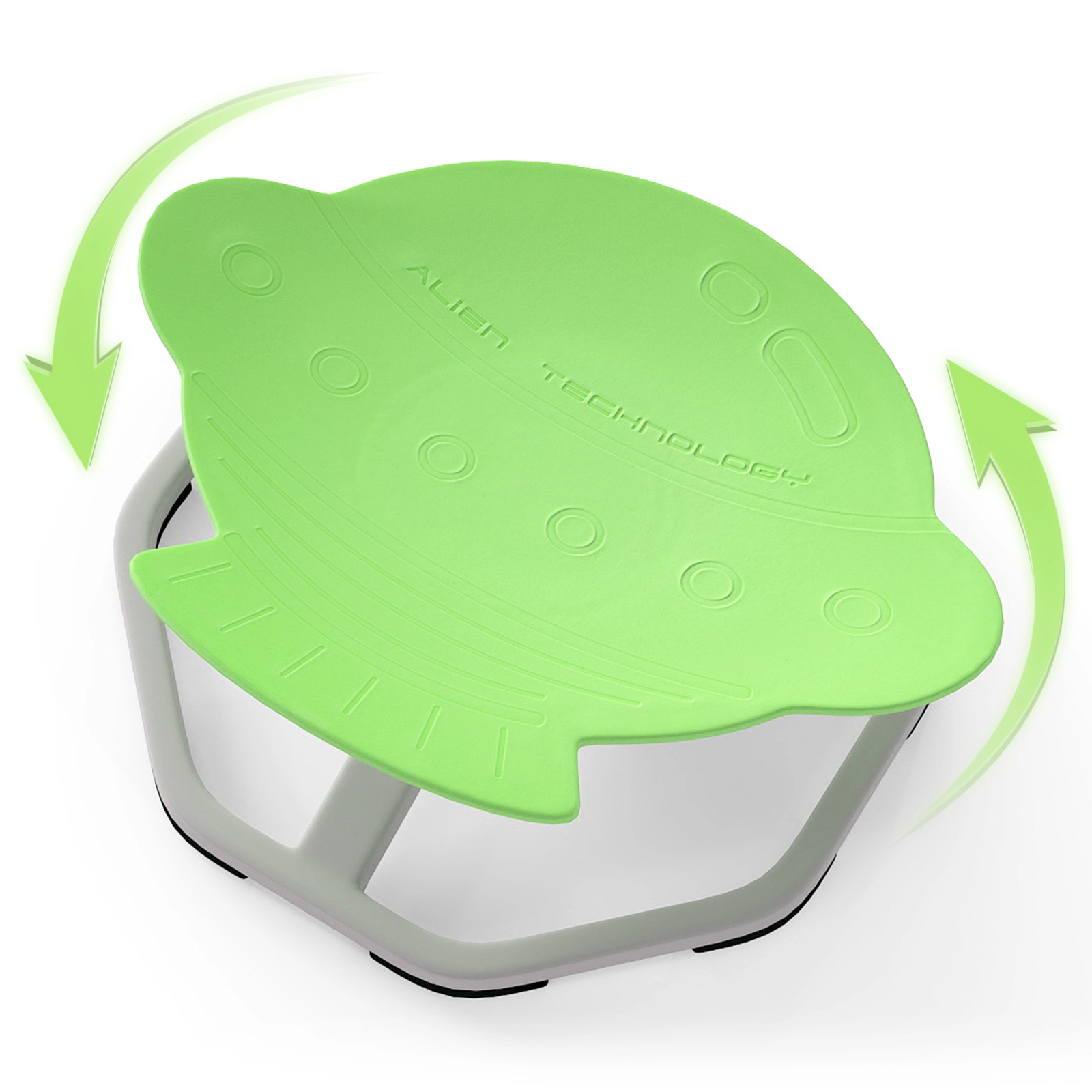 SUGIFT Kids Sensory Swivel Chair Green Elephant 360 Degree Spinning Chair with Metal Base