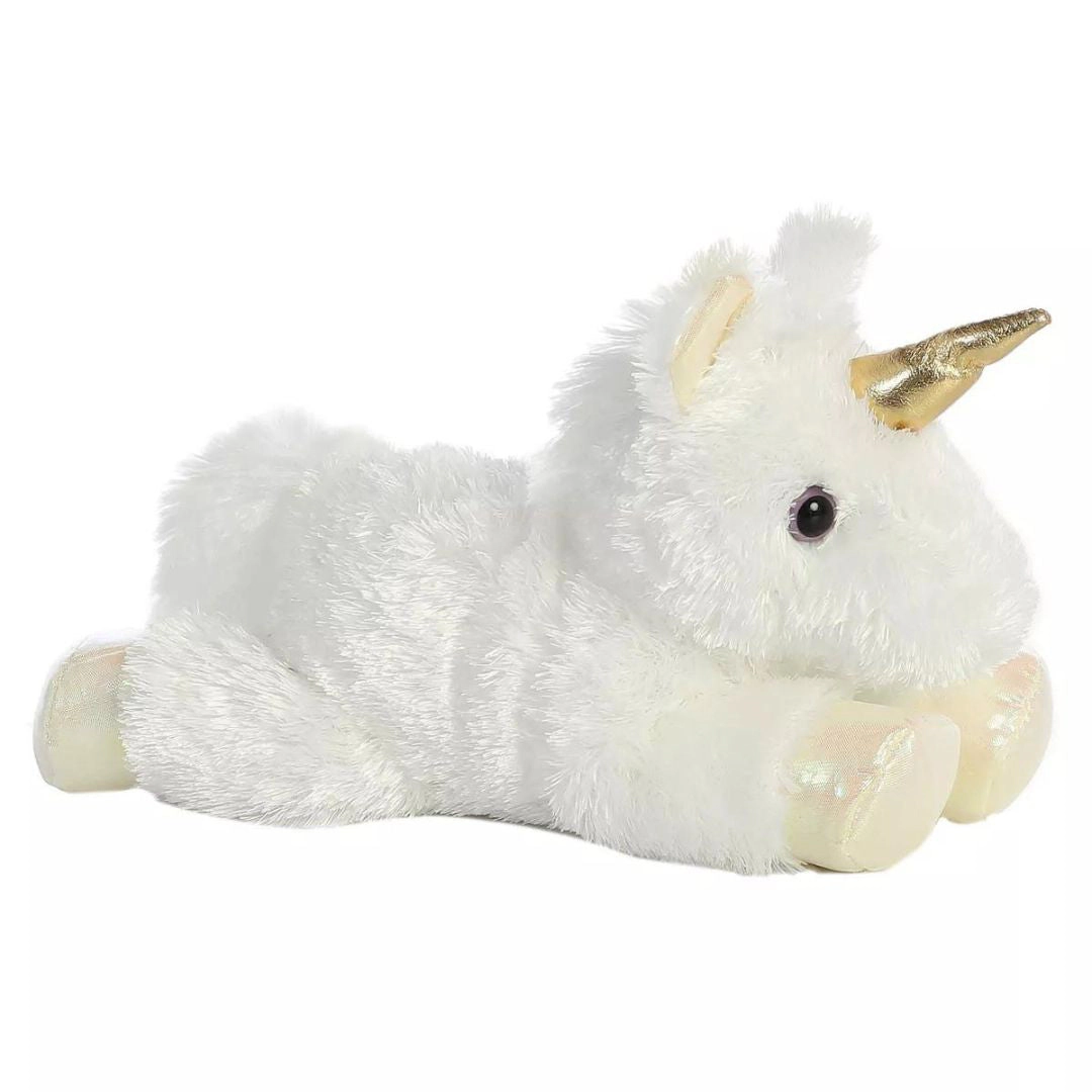 Aurora Mini Flopsie Celestial White Unicorn 8-Inch Stuffed Animal Plush