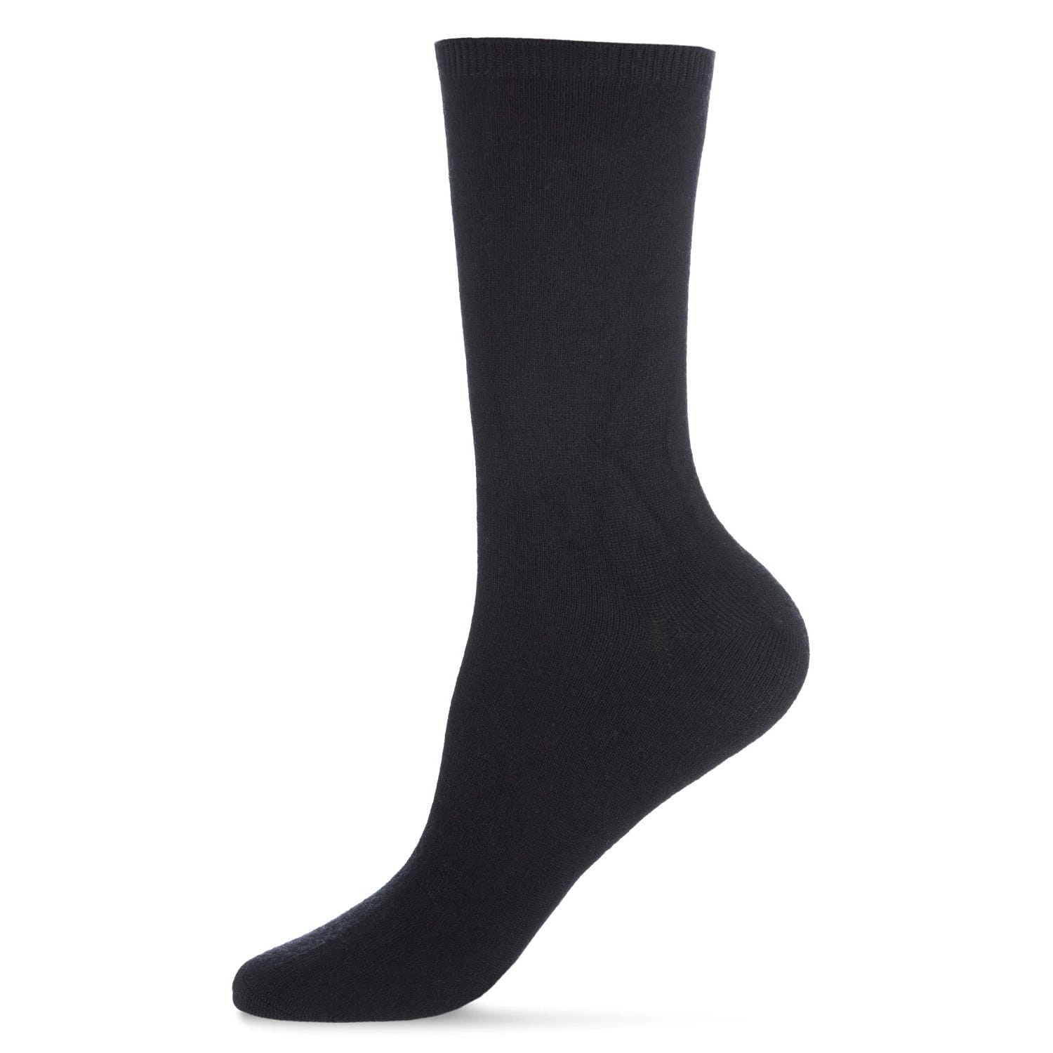 MeMoi Women's 2 Pair Pack Bamboo Blend Flat Crew Socks