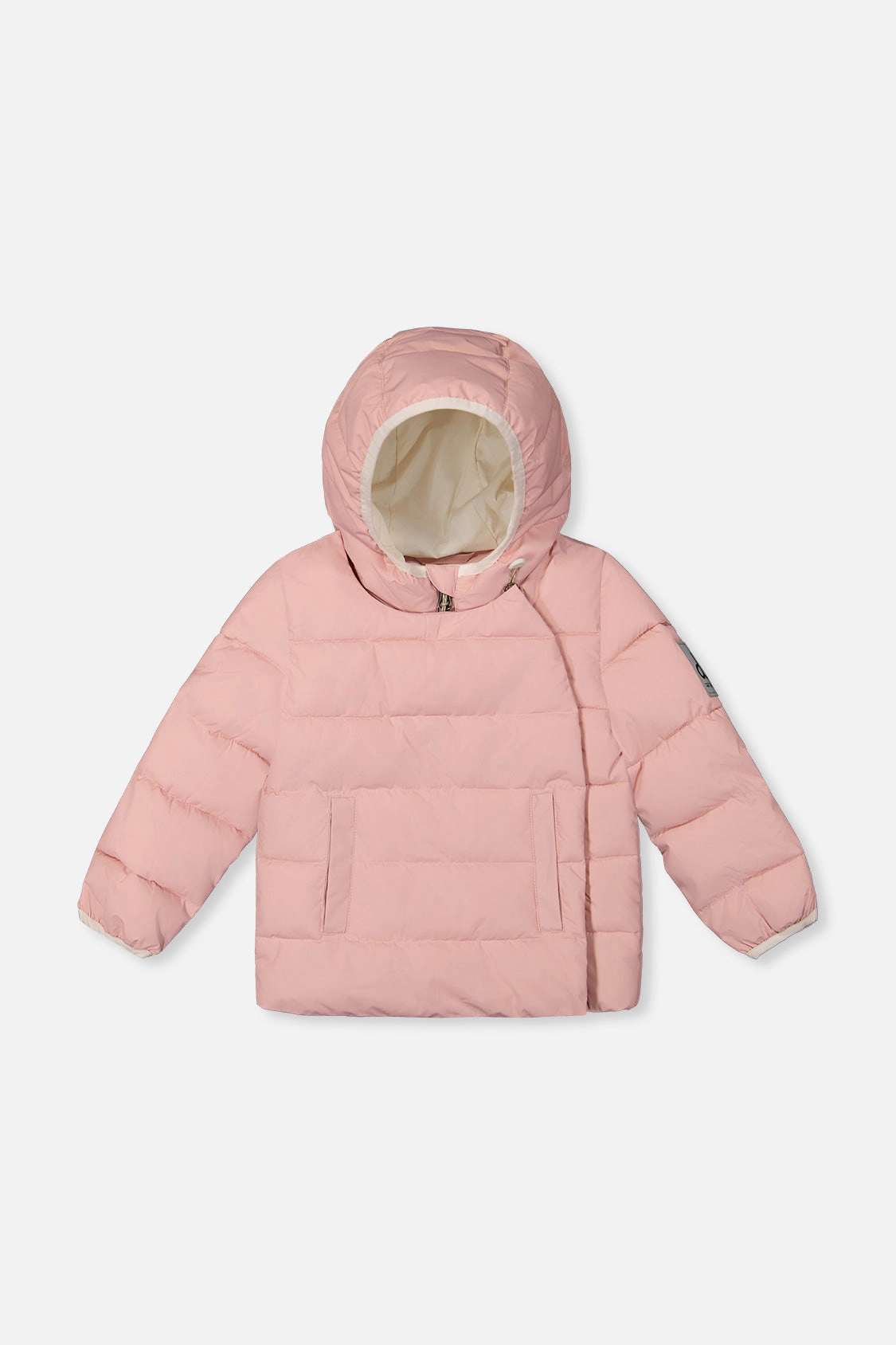 Deux par Girls Quilted Winter Jacket Adapted for Car Seats