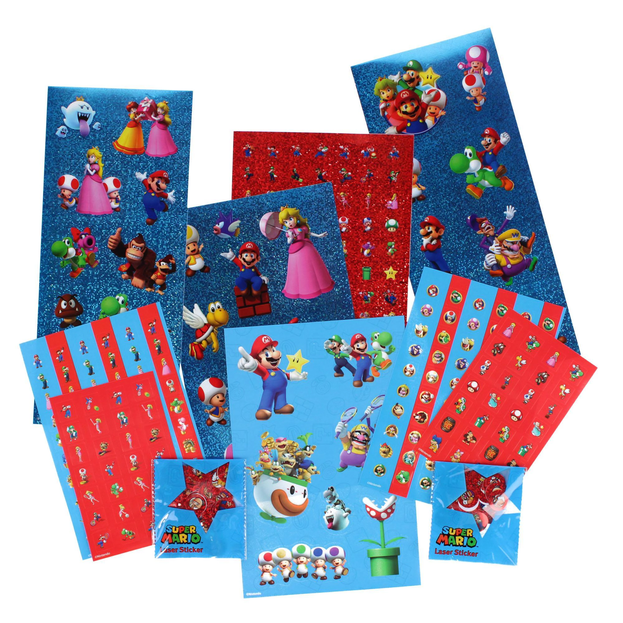 Textiel Trade Kid's Super Mario Brothers 500 Piece Sticker Set