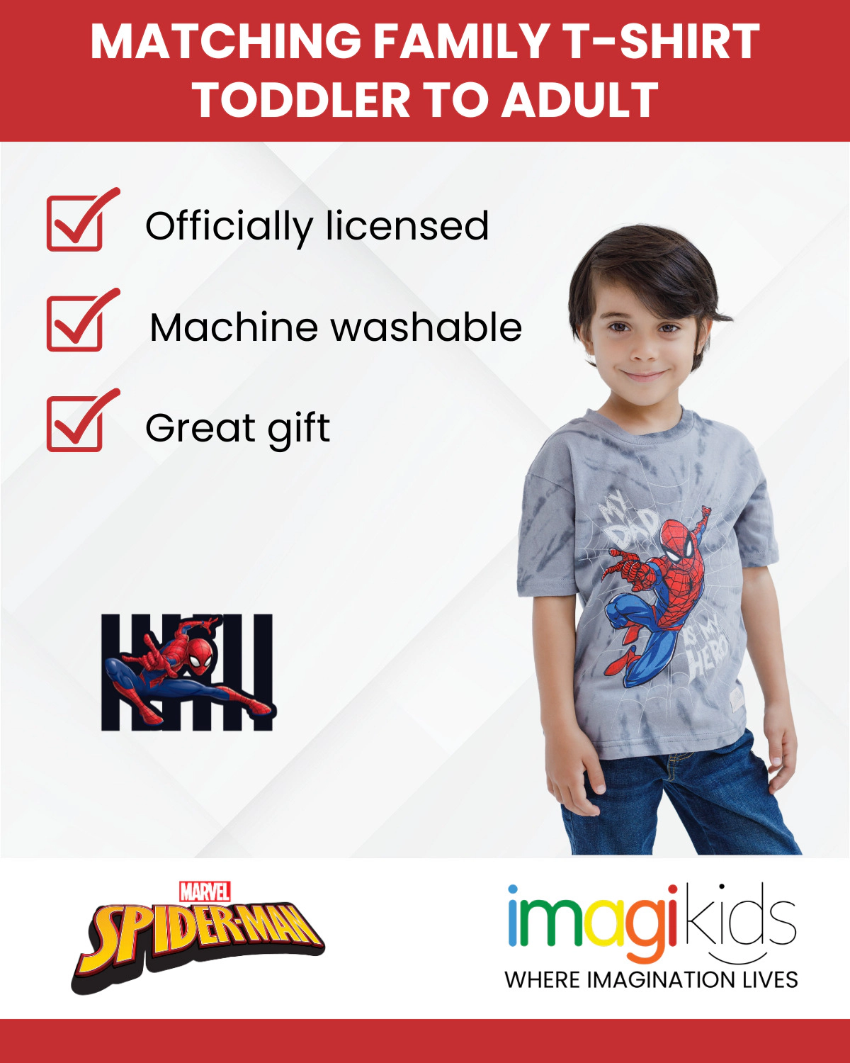 Marvel Matching Family Cotton Short Sleeve Graphic T-Shirt