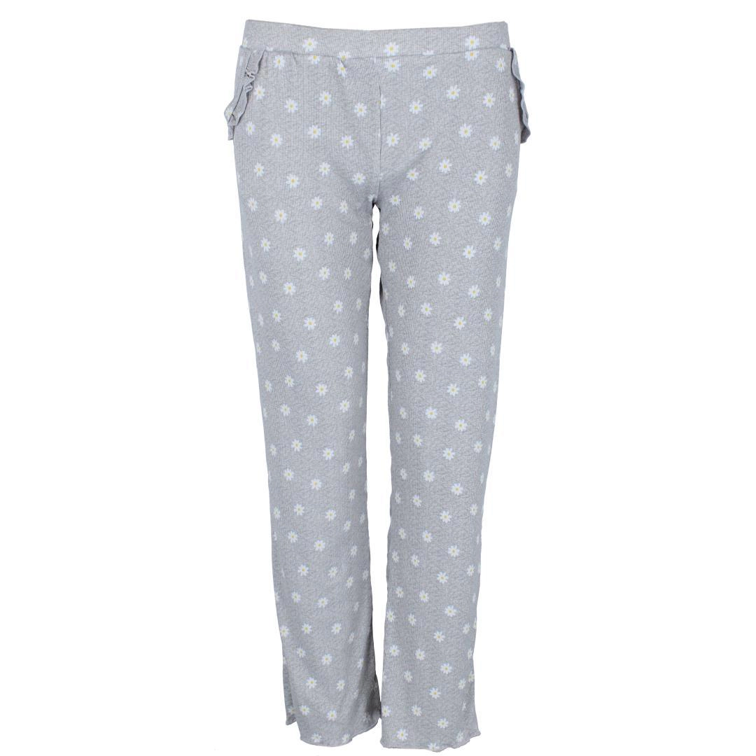 Sleep Junkie Women's Daisy Ribbed Pajama Set