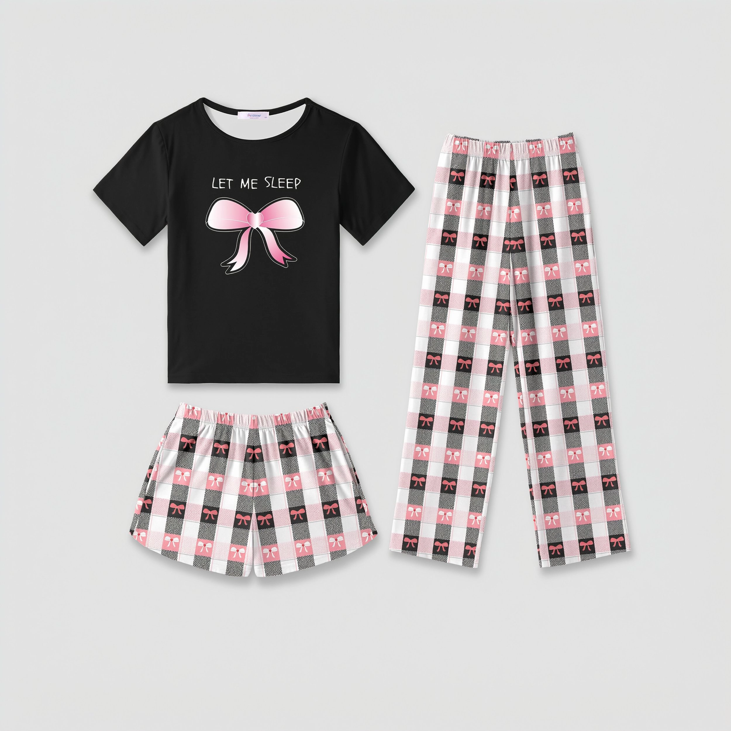 Arshiner Girls Pajama Set Piece Short Sleeve Sleepwear Summer Soft Cute Pajamas Outfits