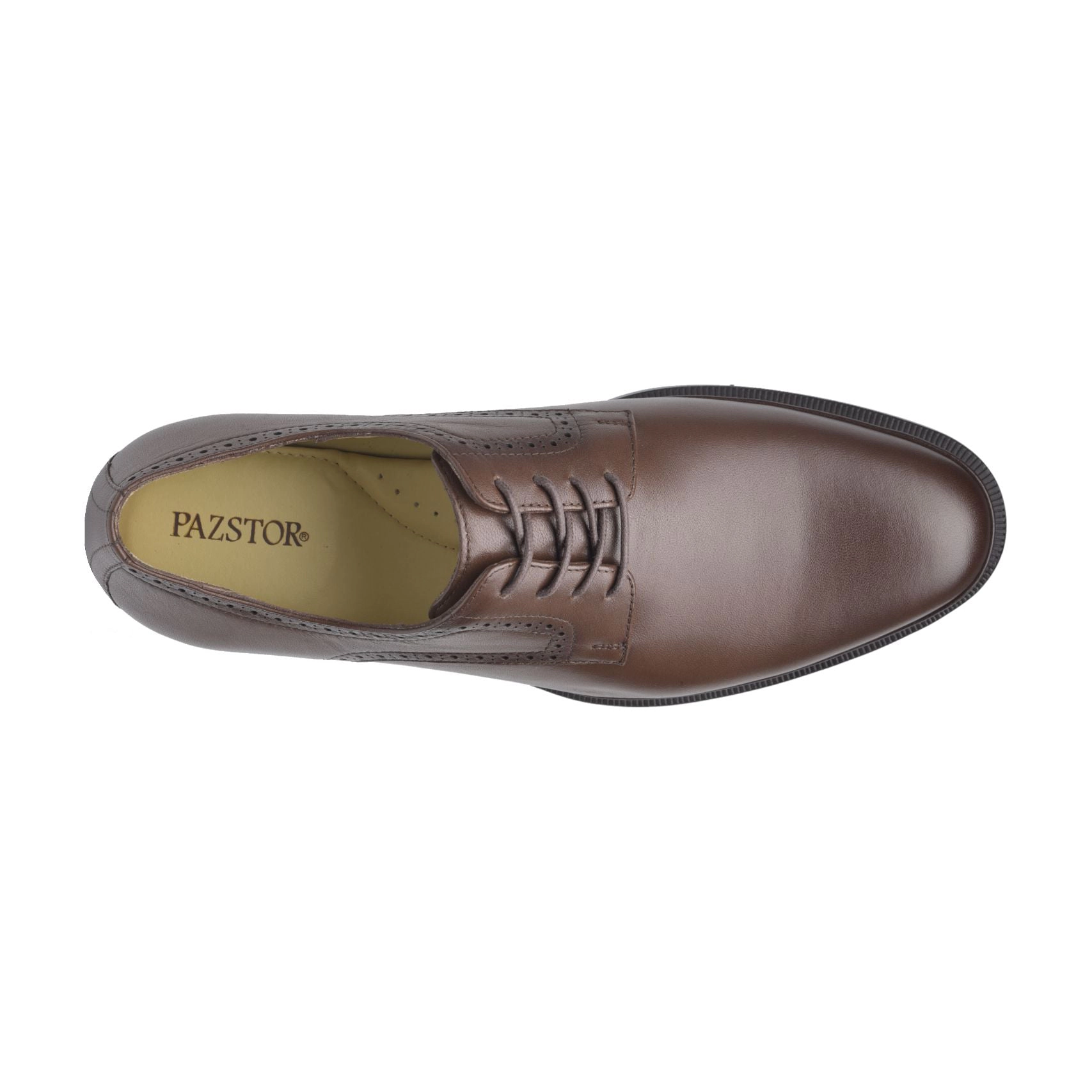 Pazstor Men's Lambskin Leather Oxford Classic