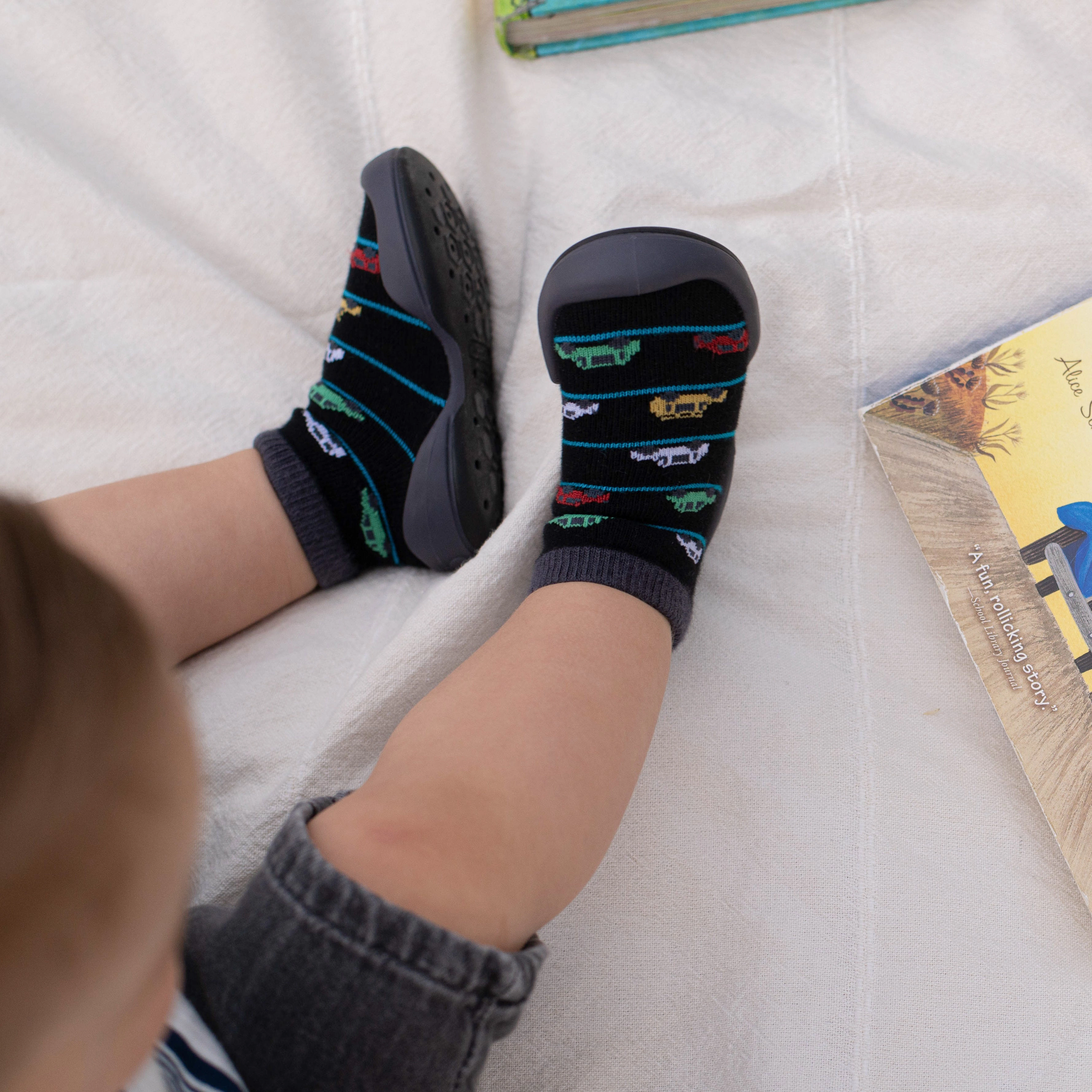 Komuello Baby Boy First Walk Sock Shoes Broom