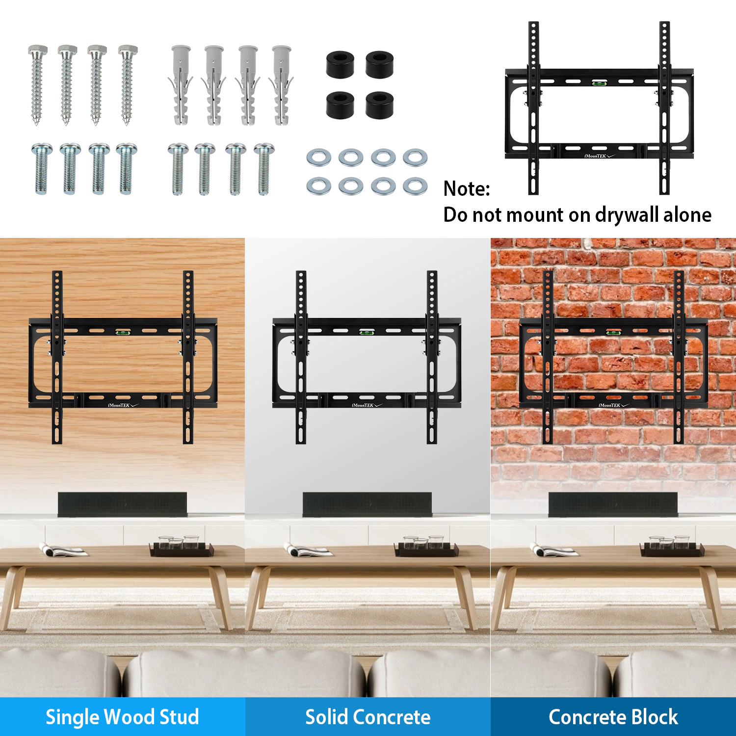 GBruno Tilt Dual Arm 55 Inch TV Wall Mount Bracket