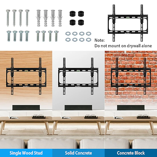 GBruno Tilt Dual Arm 55 Inch TV Wall Mount Bracket