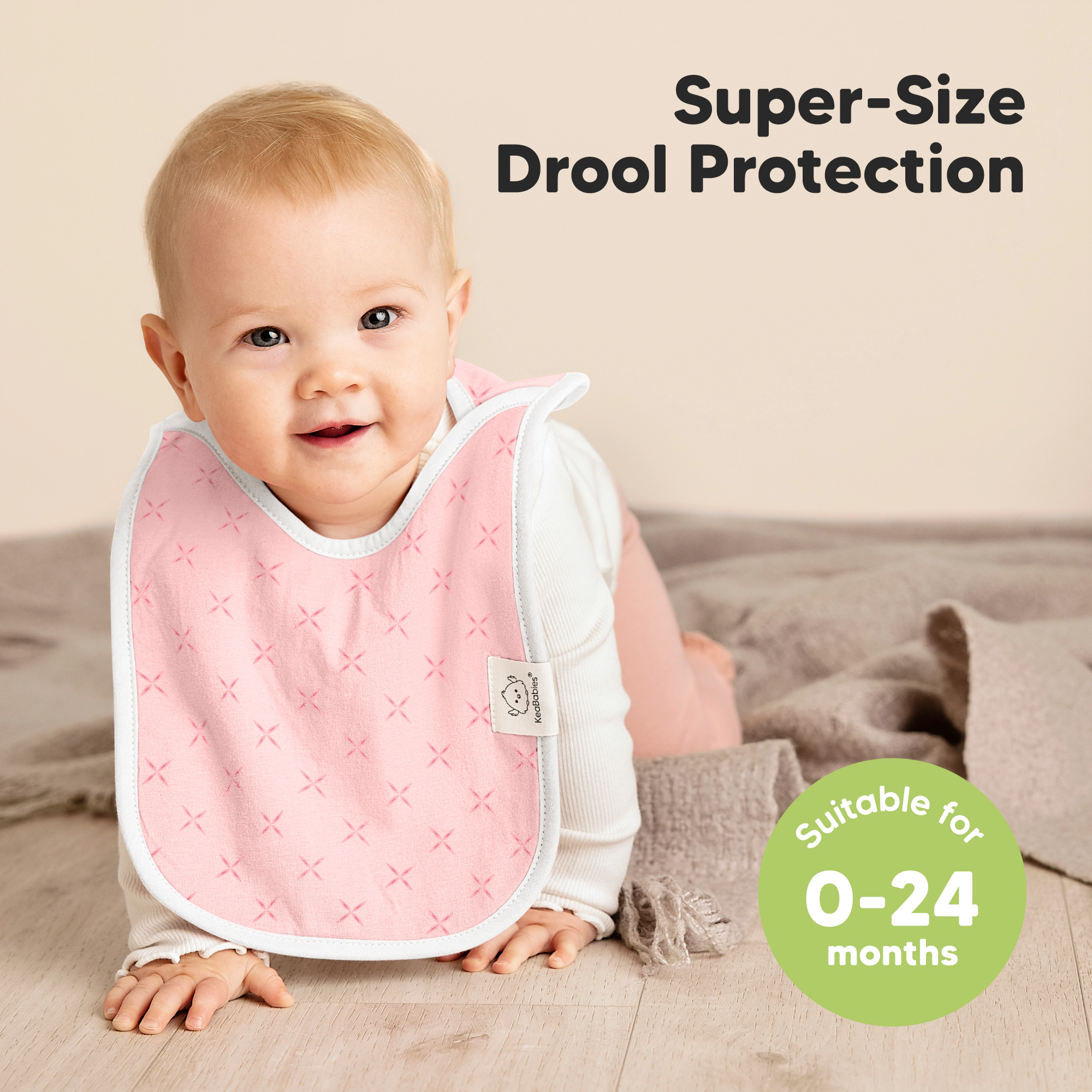 KeaBabies 8-Pack Hallo Drool Bibs
