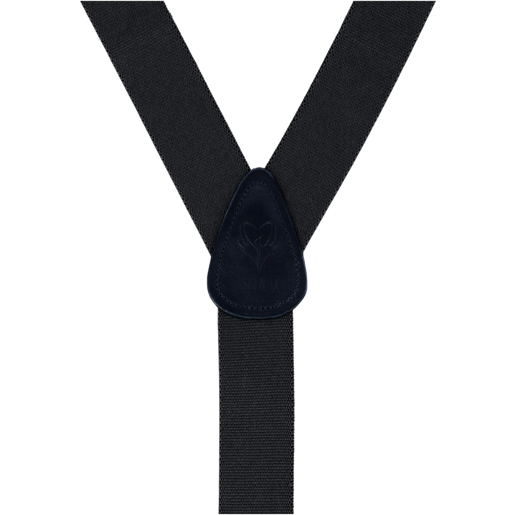 Ascentix Men's Classic Stretch 1 3/8 inch Convertible Suspenders