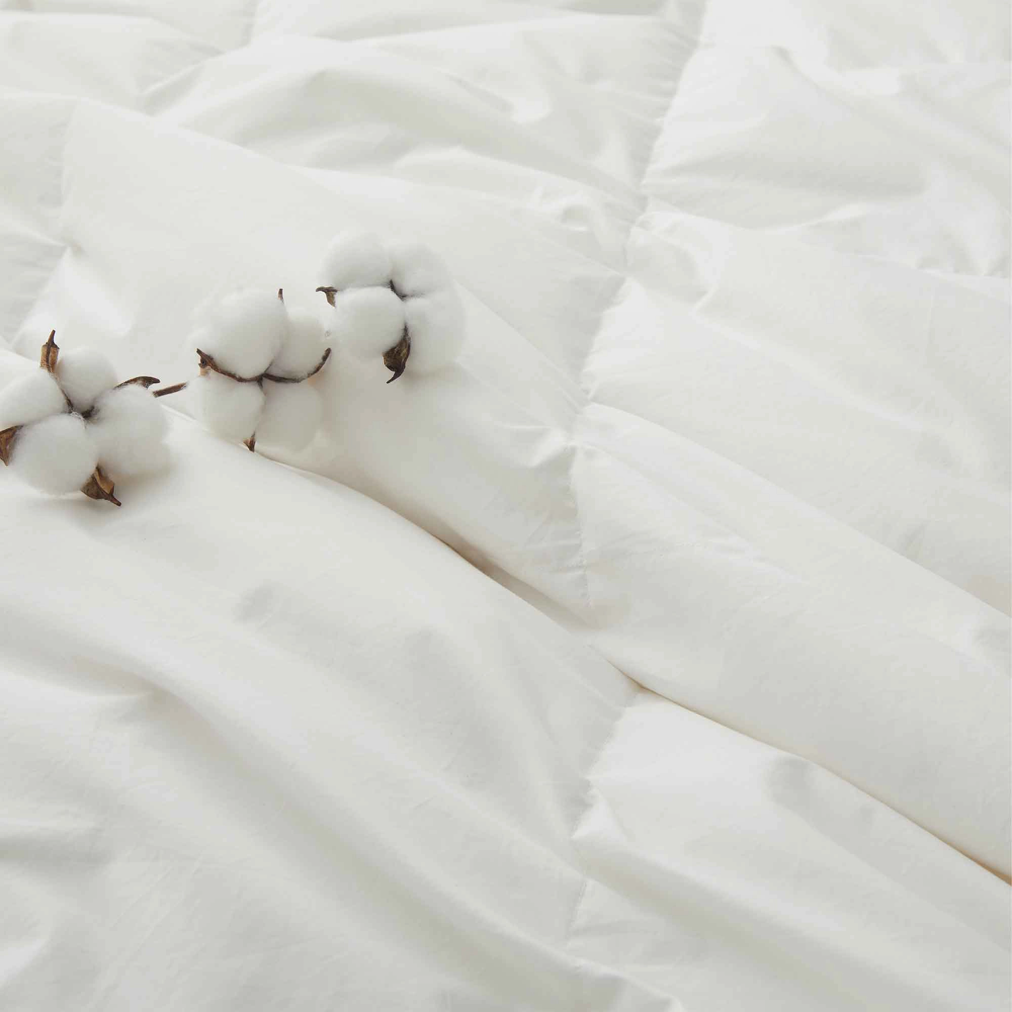 Puredown Selected Lightweight Down Comforter with 100% Organic Cotton Shell