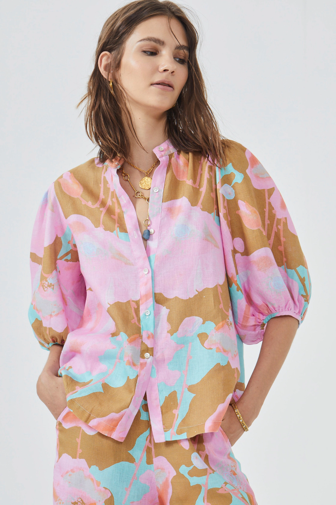 Lanhtropy Bubble Linen Shirt