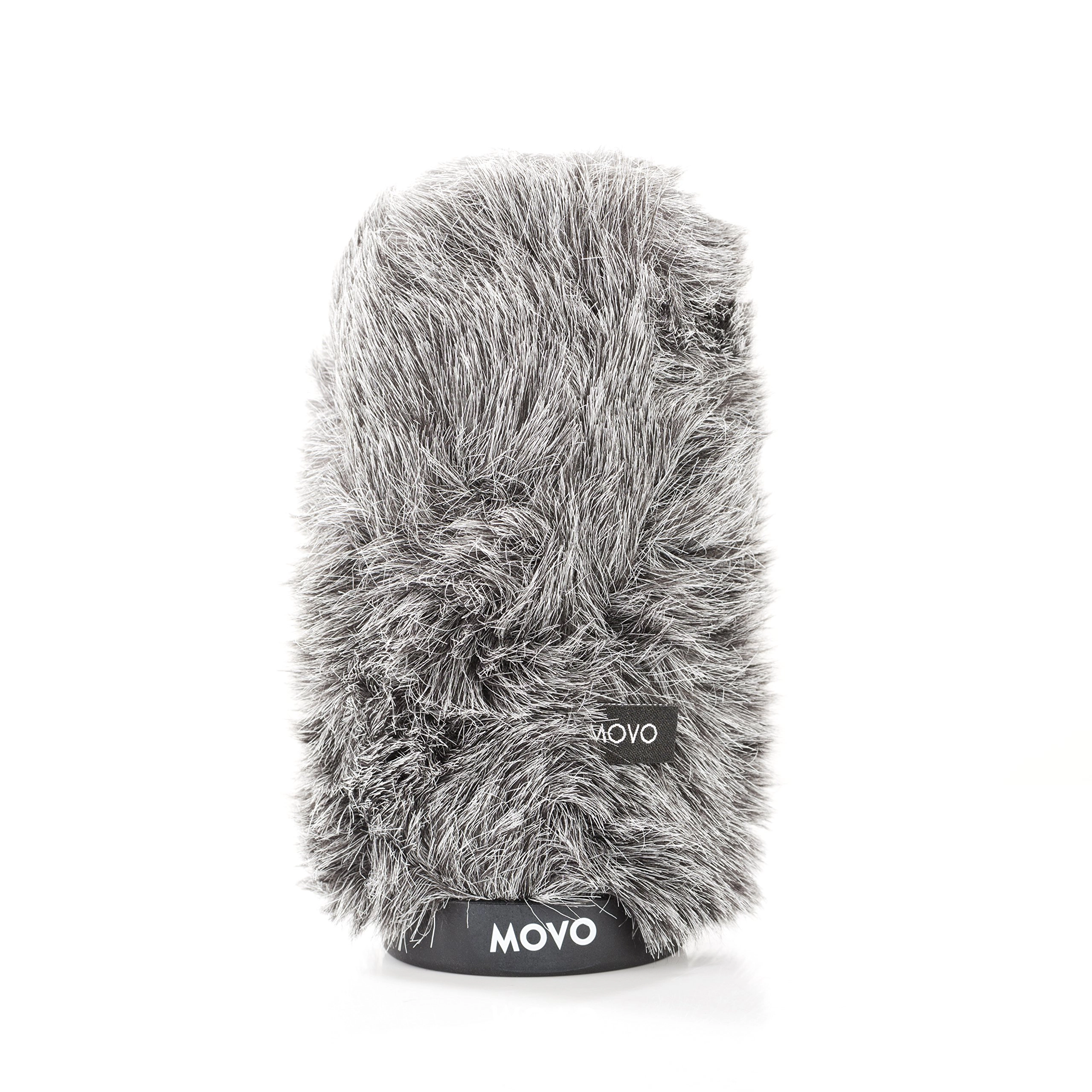 Movo WS-G140 Furry Rigid Windscreen for Microphones, 18-23mm Diameter