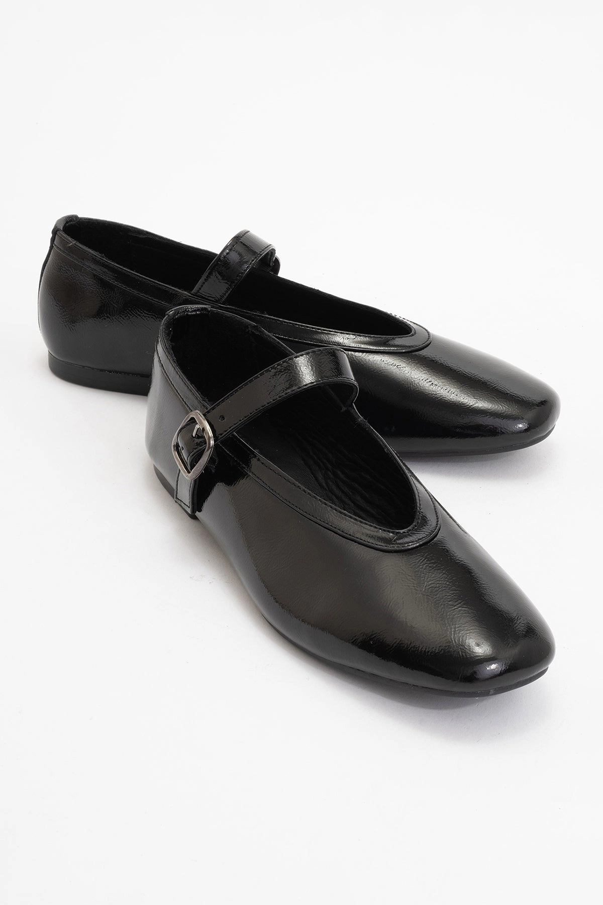 Forever & Always Womens Matilda Leather Mary Jane Flats