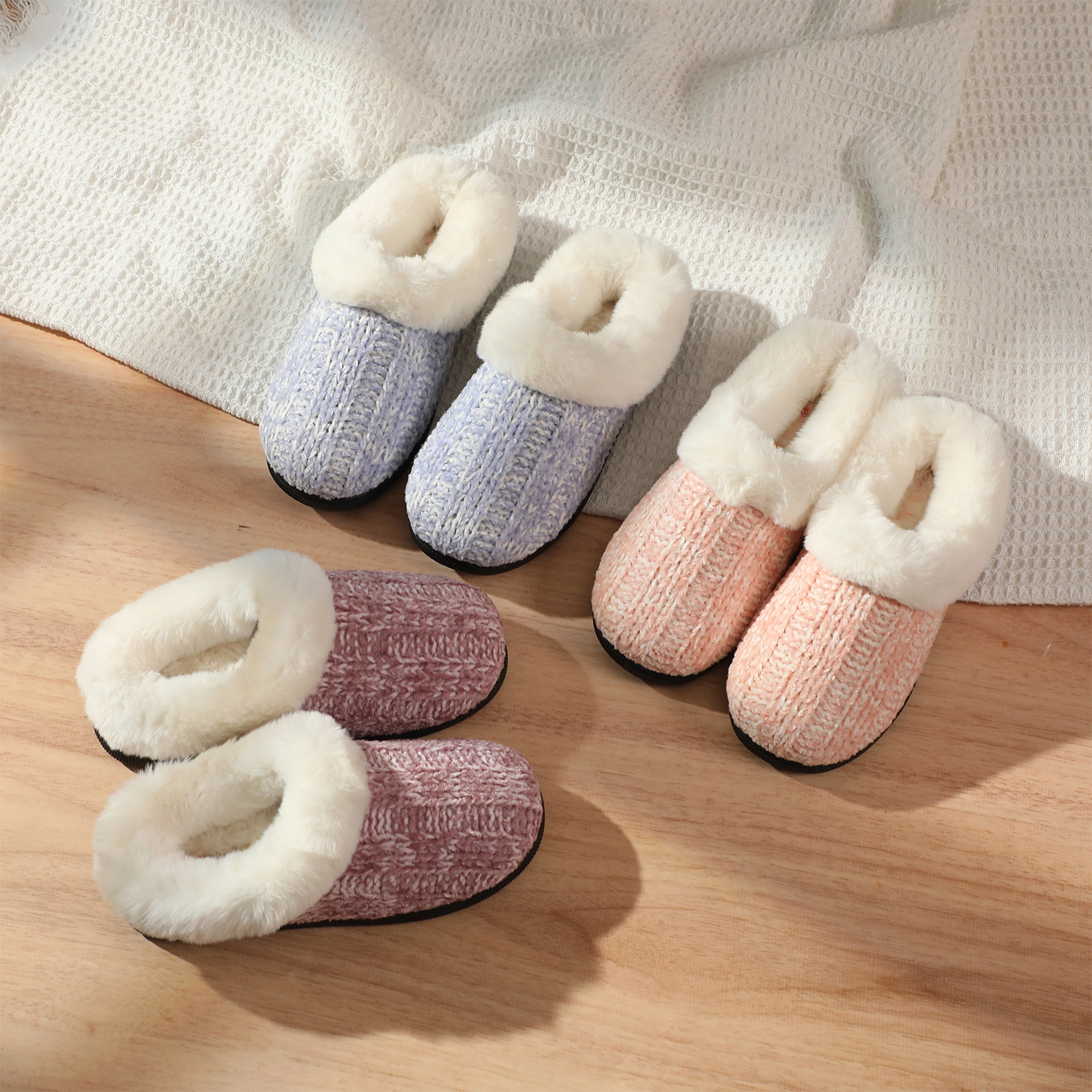 Roxoni Kid's Girl Memory Foam Comfort Plush Fleece Lined House Slipper