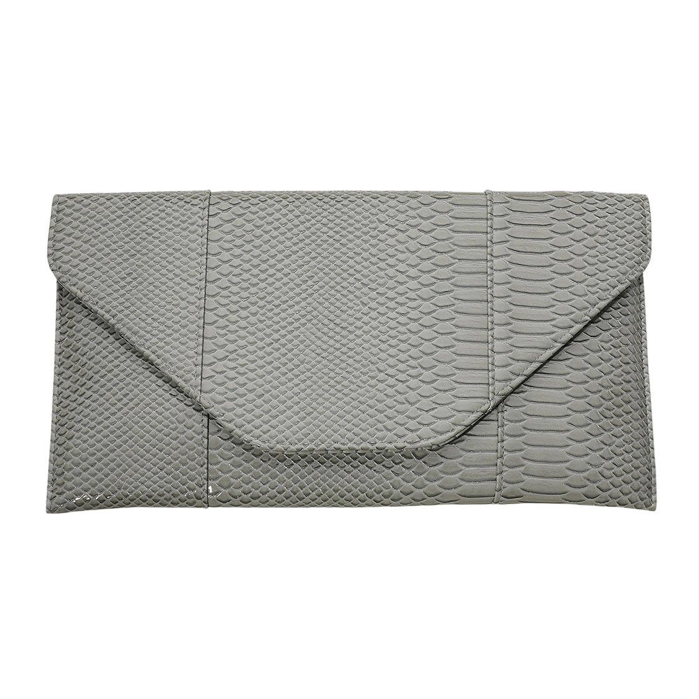 FASHNZFAB Snake Skin Patterned Envelope Clutch / Shoulder Bag
