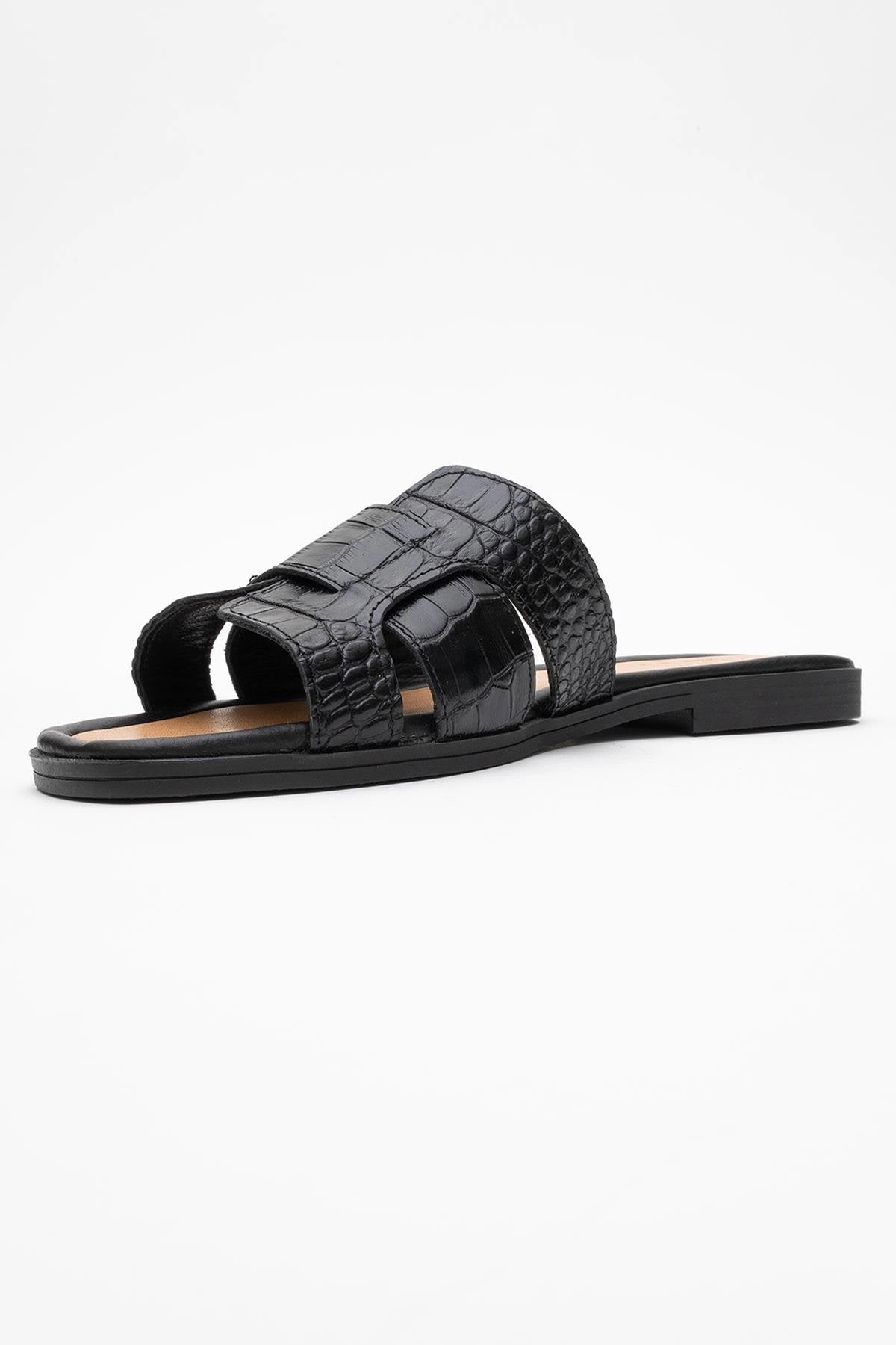 Forever & Always Womens Notre Leather Flat Sandalss