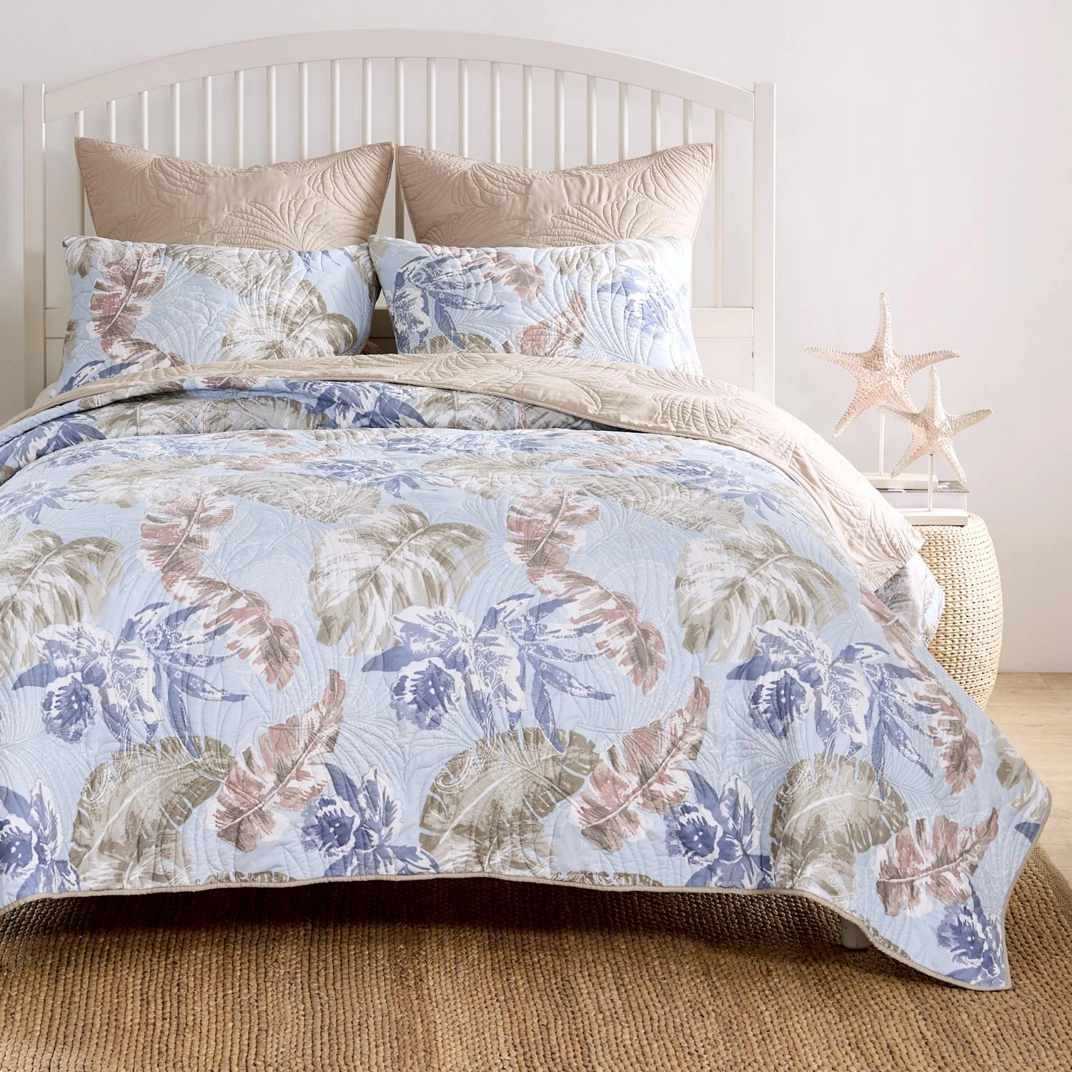 Greenland Home Fashions Tropics Luxurious Modern Design Quilt Bedding Set 3 Piece