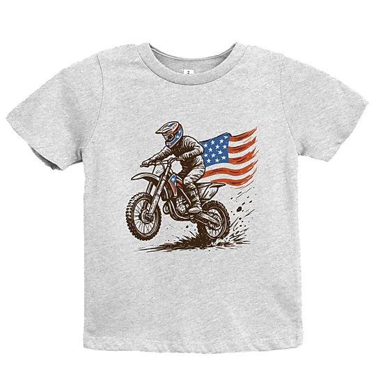 The Juniper Shop - Dirtbike America - Youth Short Sleeve Graphic T-Shirt